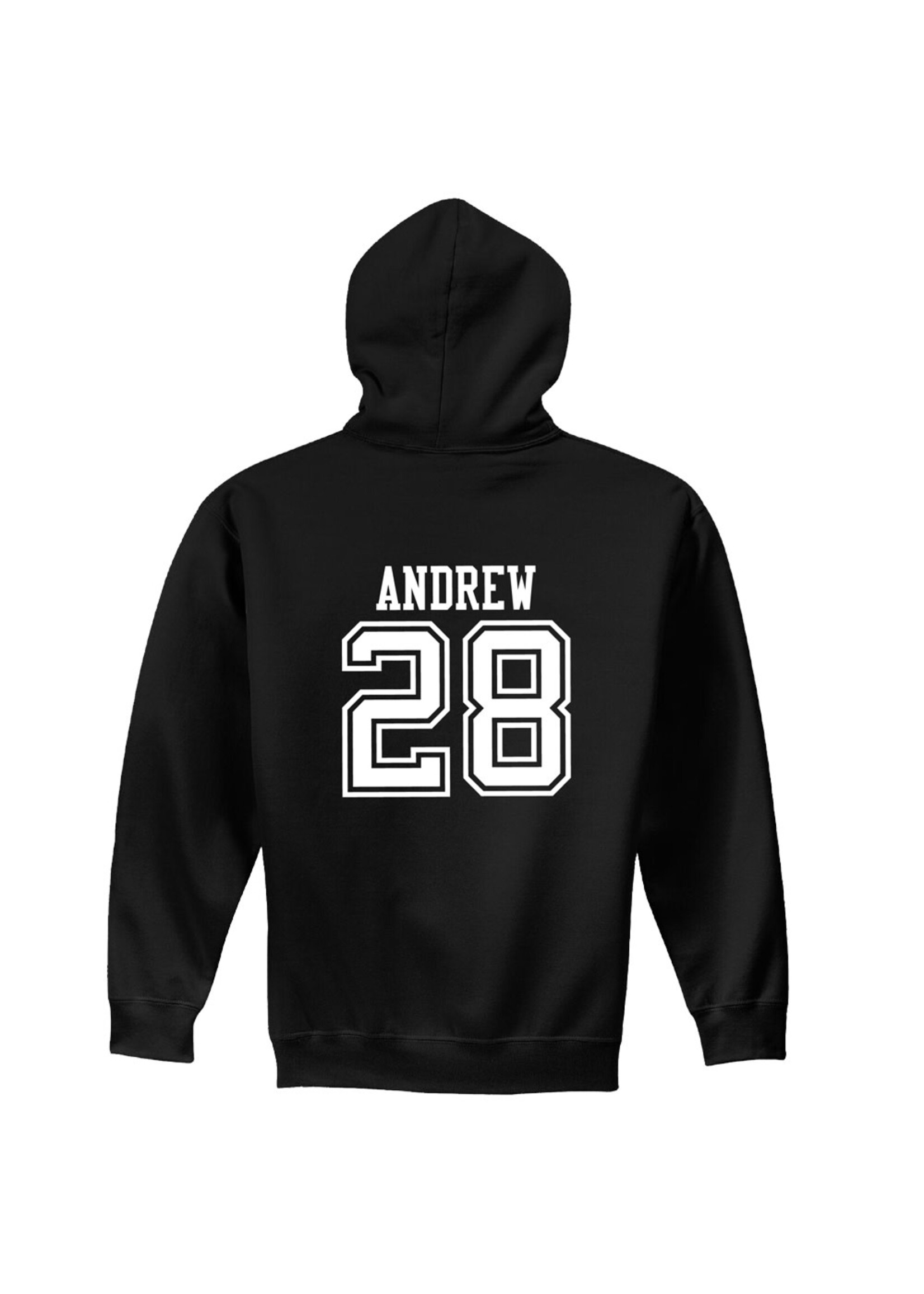 AHUNDYP #28 Dalton Andrew North Dakota Hockey Sport Adult Hood