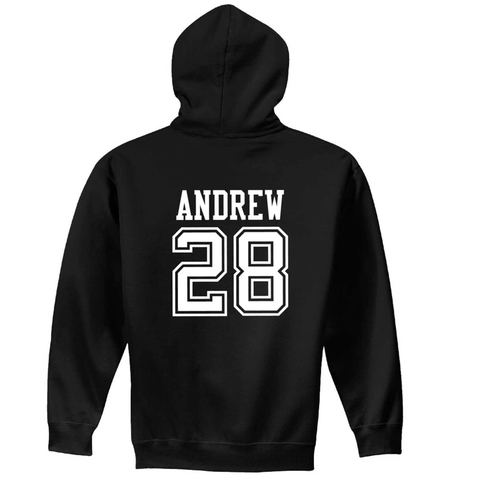 AHUNDYP #28 Dalton Andrew North Dakota Hockey Sport Youth Hood