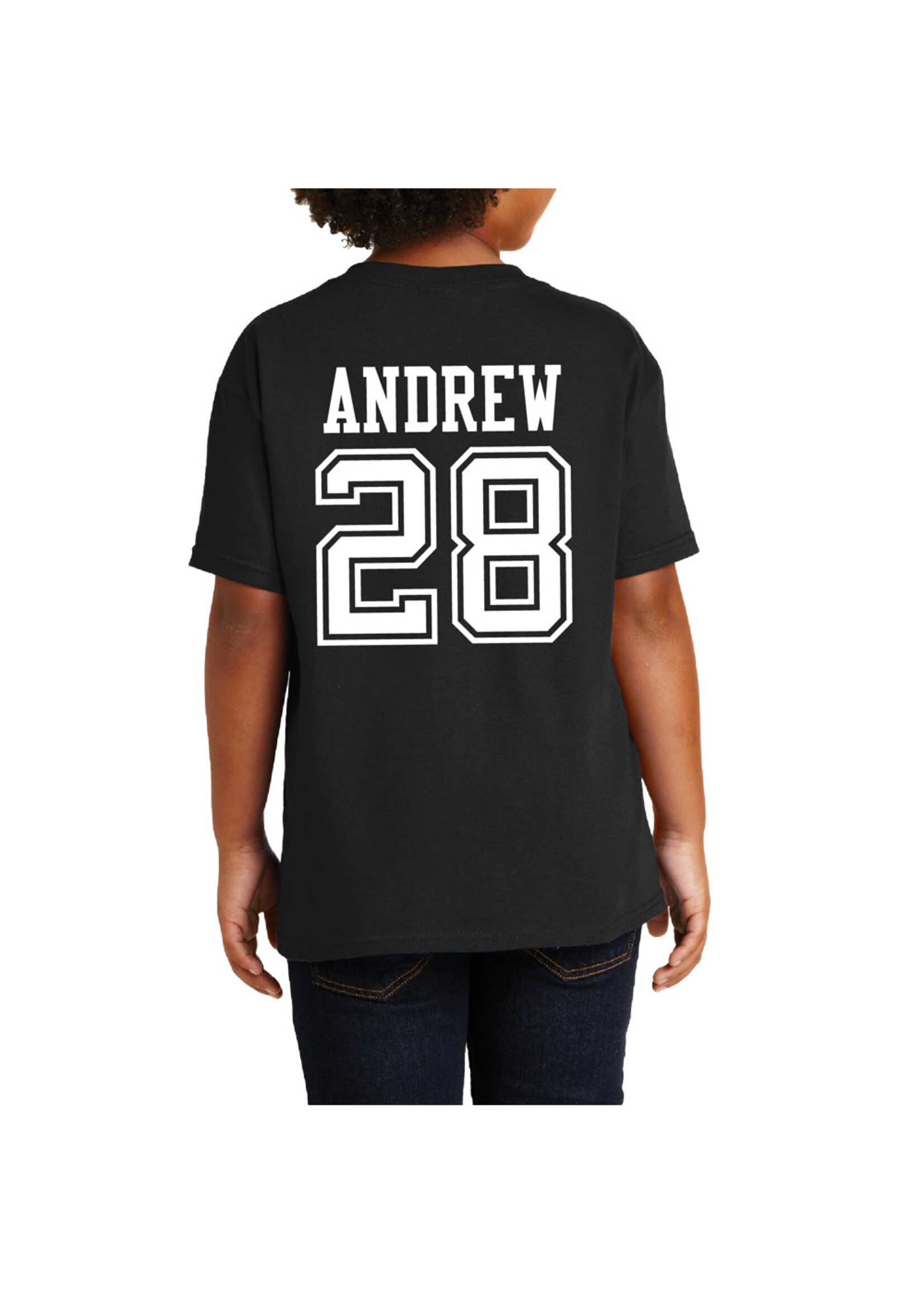 AHUNDYP #28 Dalton Andrew North Dakota Hockey Sport Youth Tee