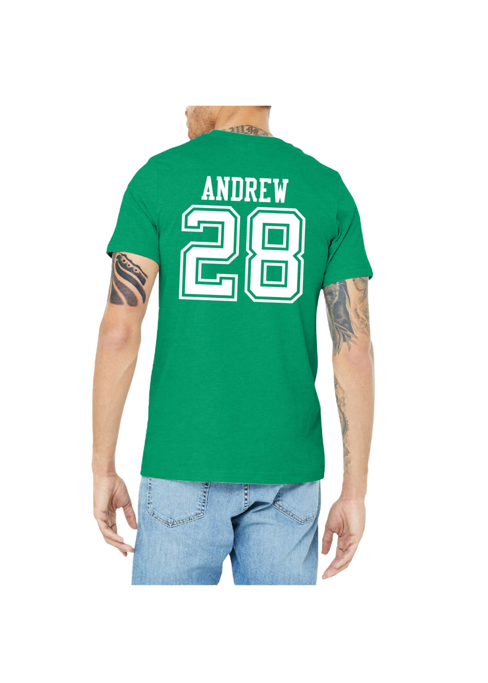 AHUNDYP #28 Dalton Andrew North Dakota Hockey Sport Adult Tee