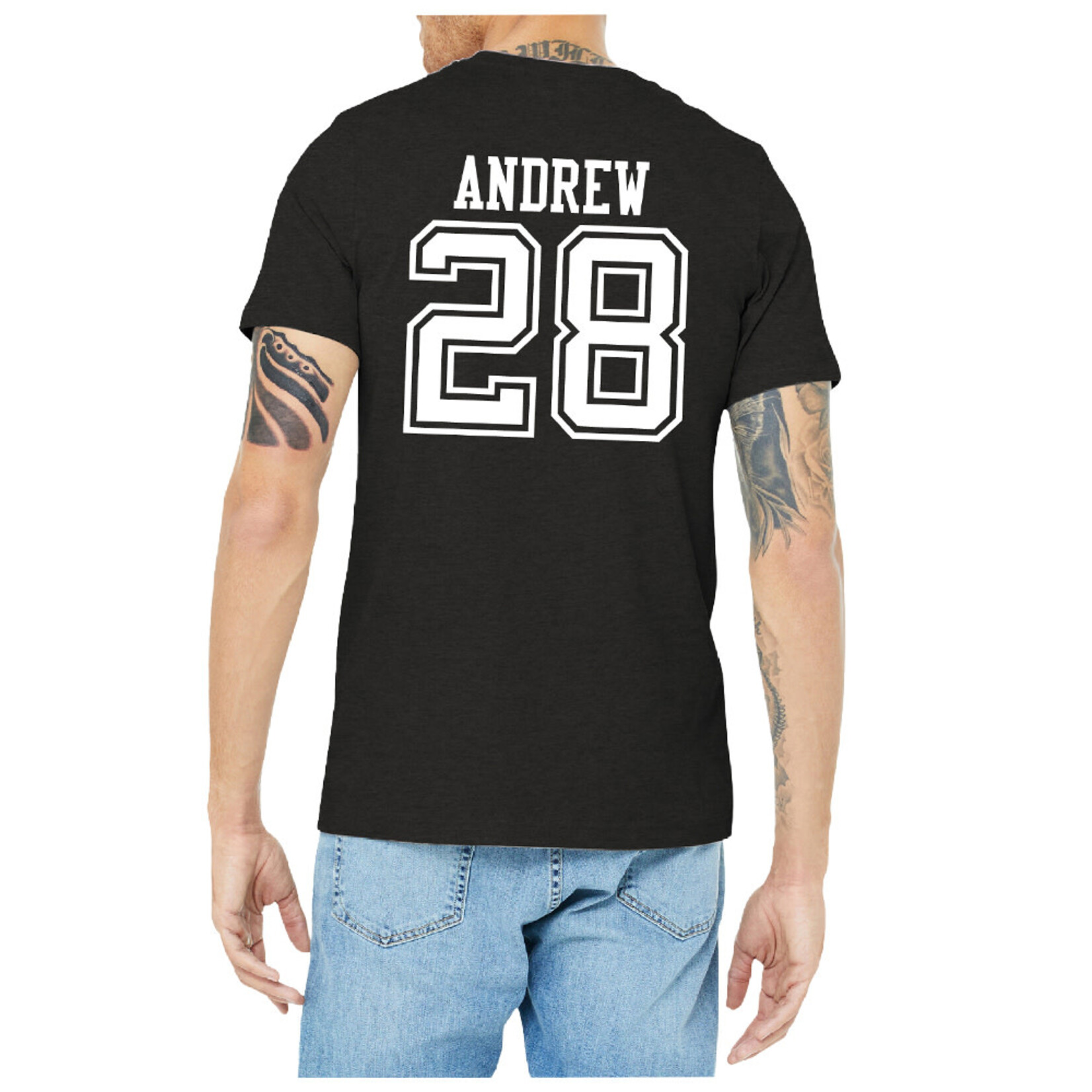 AHUNDYP #28 Dalton Andrew North Dakota Hockey Sport Adult Tee