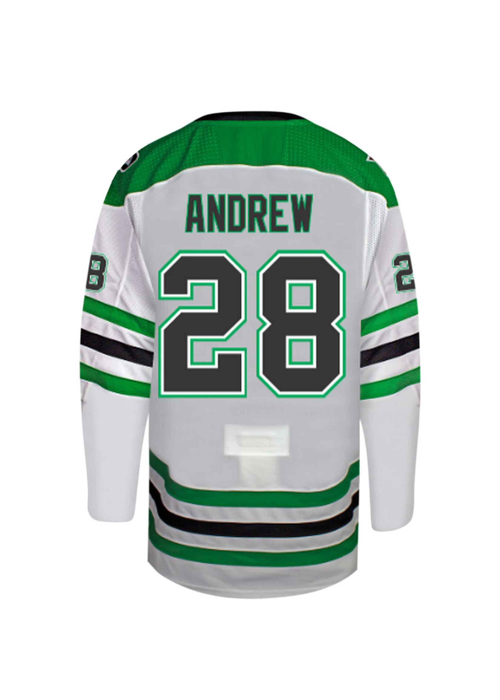 Beauty Unis #28 Dalton Andrew North Dakota Hockey Beauty Youth Jersey