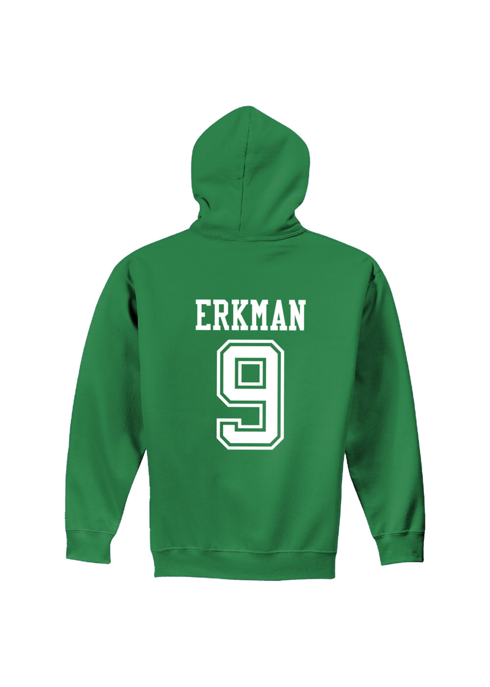 AHUNDYP #9 Tyler Erkman North Dakota Football Sport Adult Hood