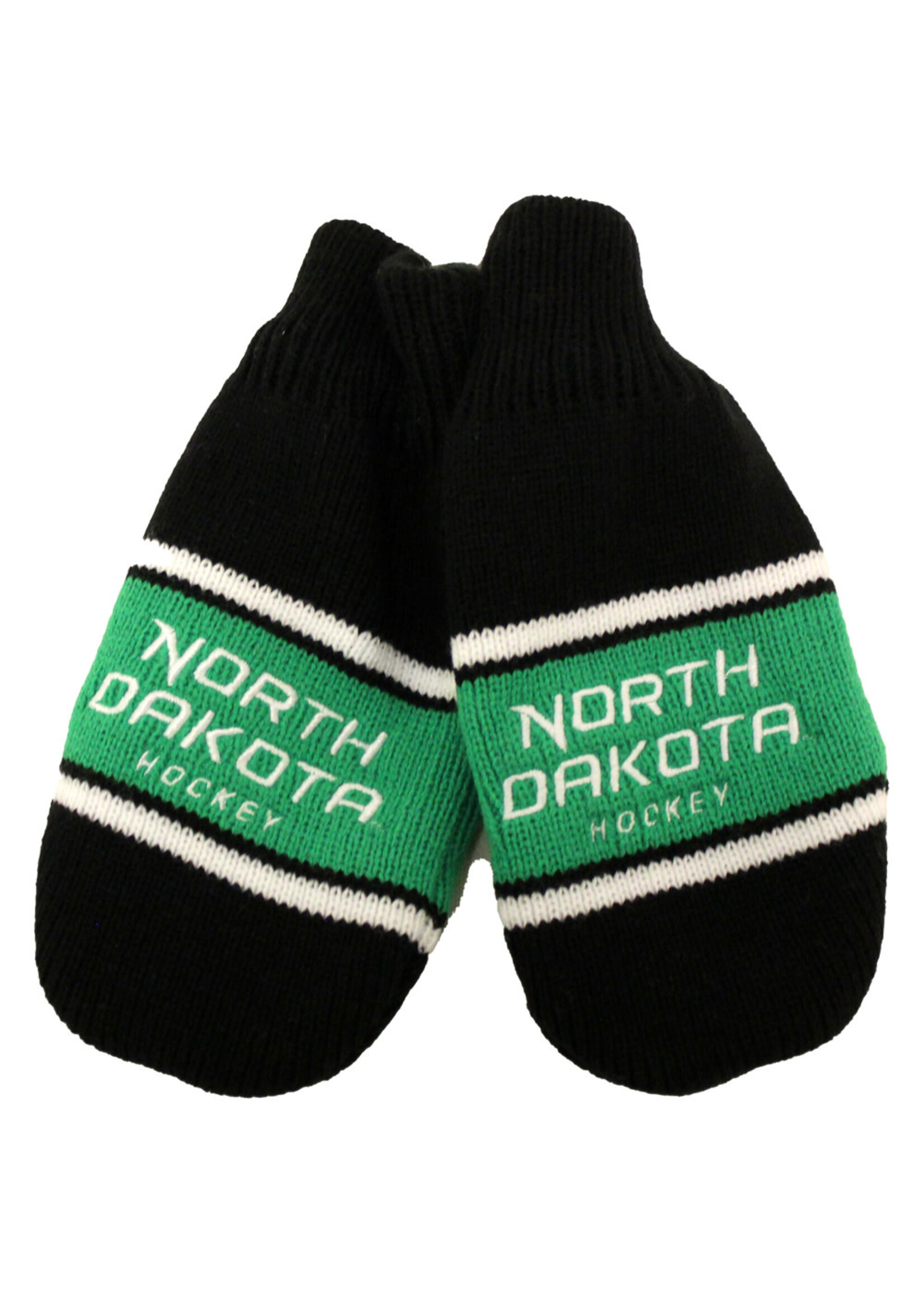In Play Sportswear North Dakota Hockey Clapper Black Mittens - Toddler