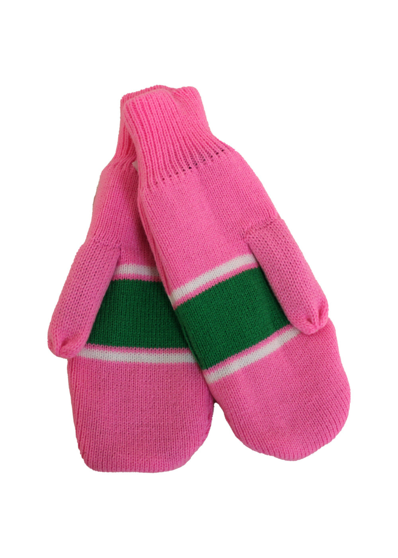 In Play Sportswear North Dakota Hockey Clapper Pink Mittens - Adult