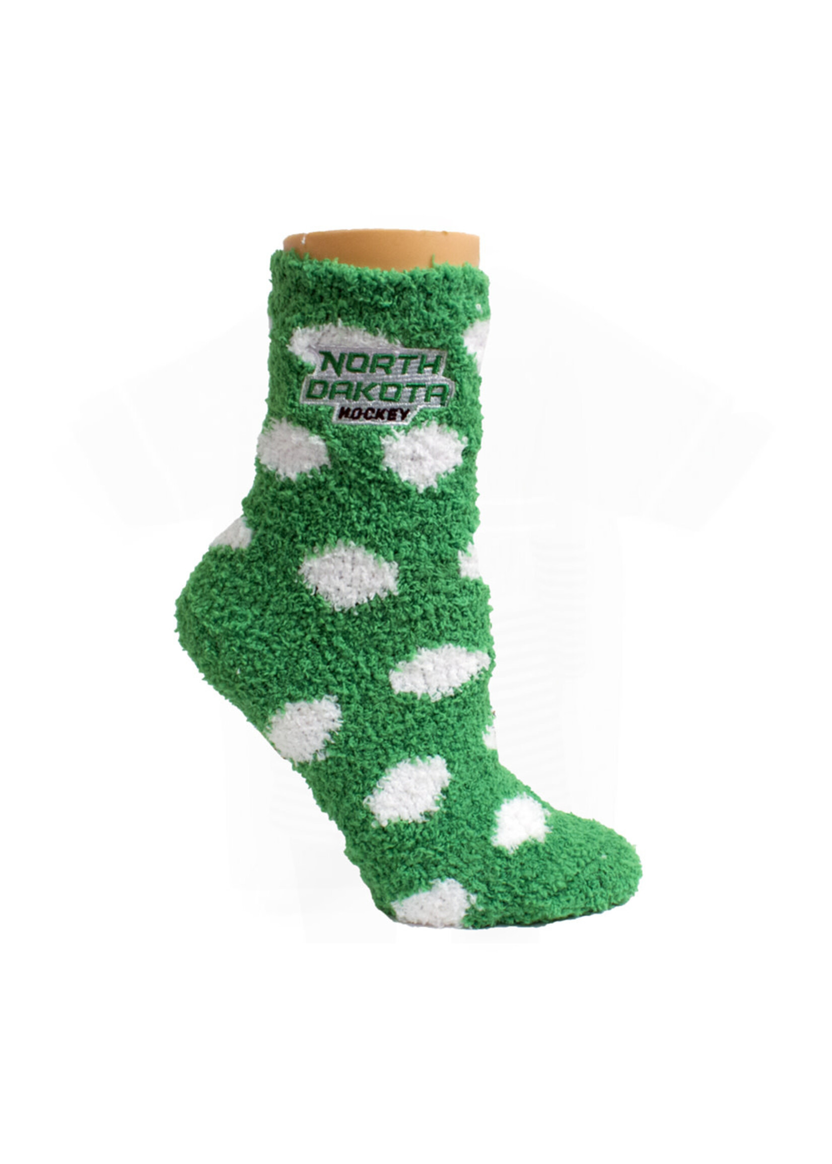 ZooZatZ ND Hockey Adult Fuzzy Dot Sock