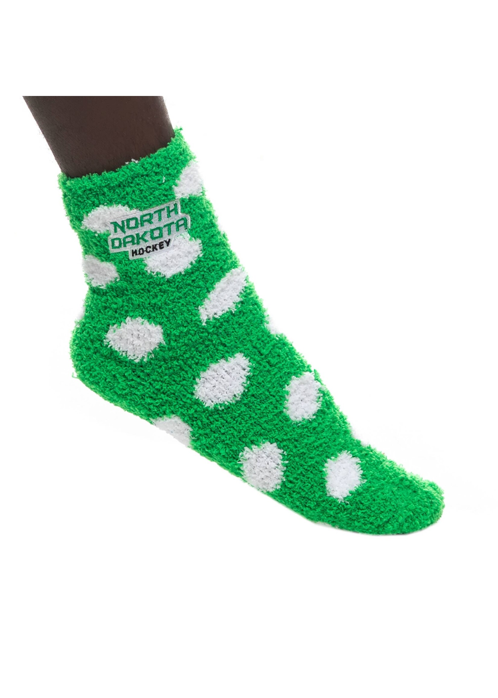 ZooZatZ ND Hockey Adult Fuzzy Dot Sock