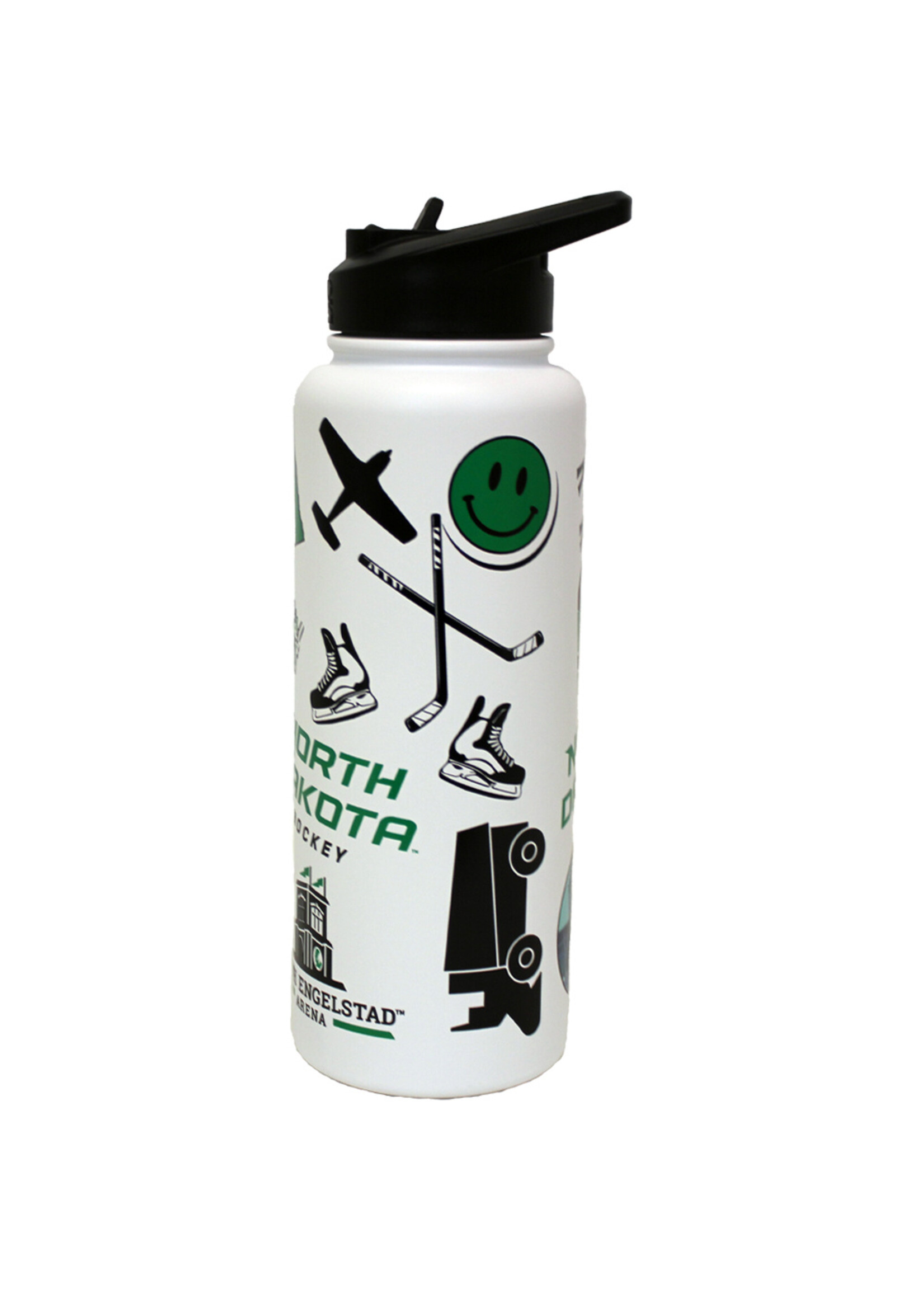 Logo Brands Native UND 34oz Quencher Bottle