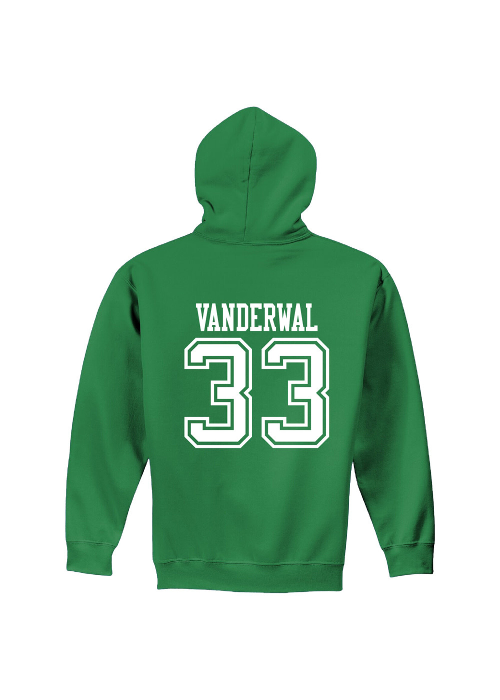 AHUNDYP #33 Miranda VanderWal North Dakota Basketball Sport Adult Hood