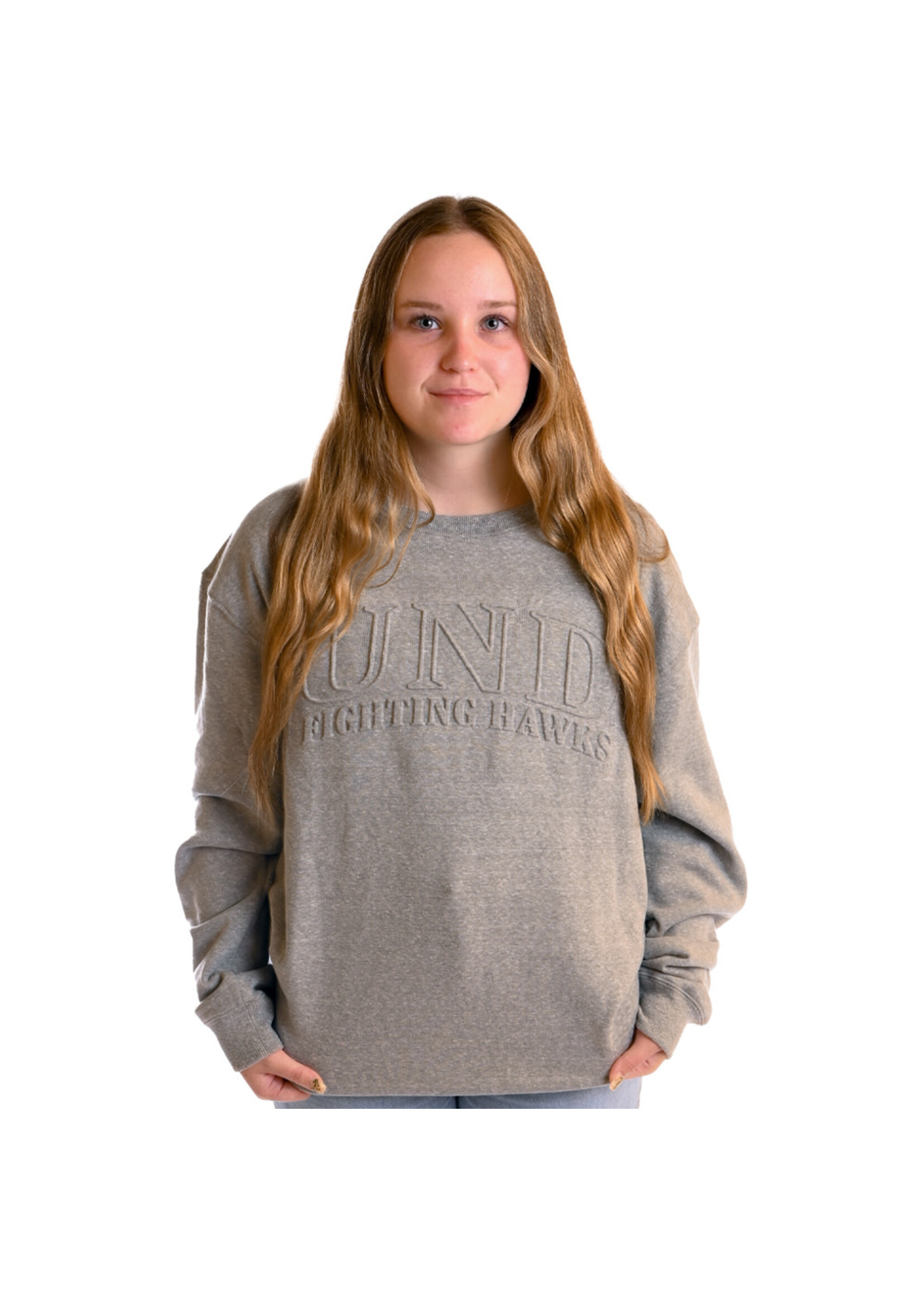 Gameday Social UND Easley Embossed Comfort Crew