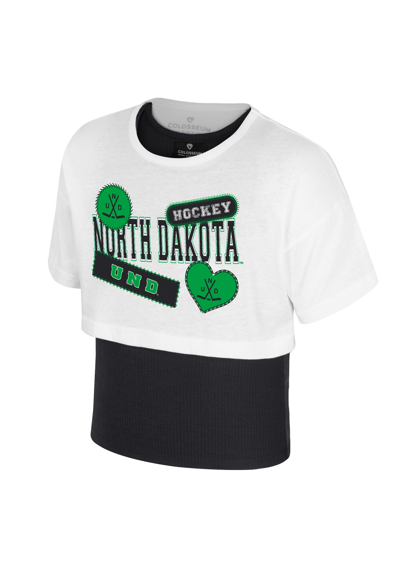 Colosseum Athletics Youth Girls Gale 2Fer Top