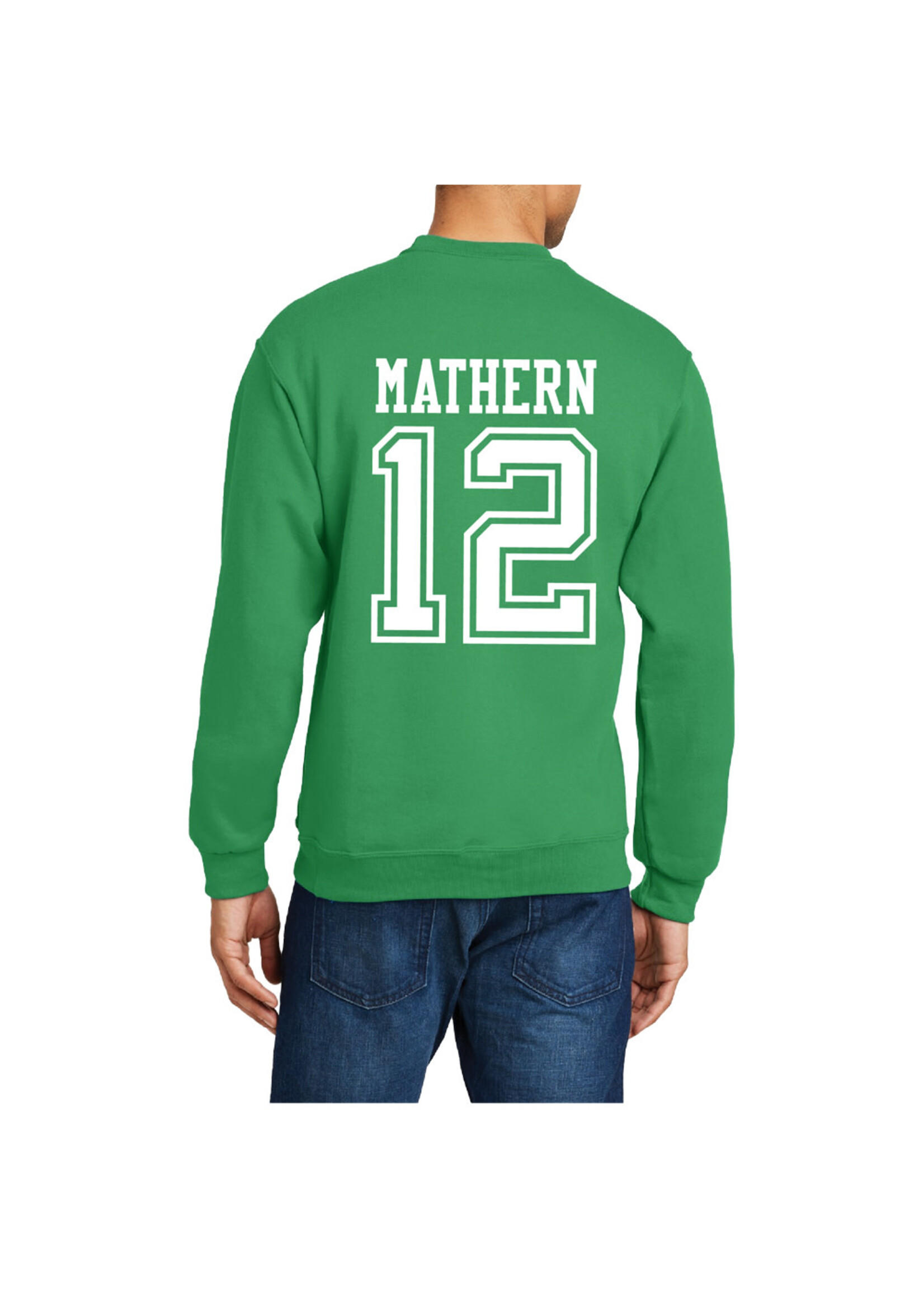 AHUNDYP #12 Mataeya Mathern North Dakota Basketball Sport Adult Crew