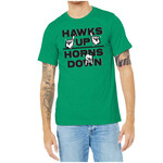 AHUNDYP Hawks UP Horns DOWN Tee
