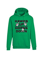 AHUNDYP Hawks UP Horns DOWN Hood
