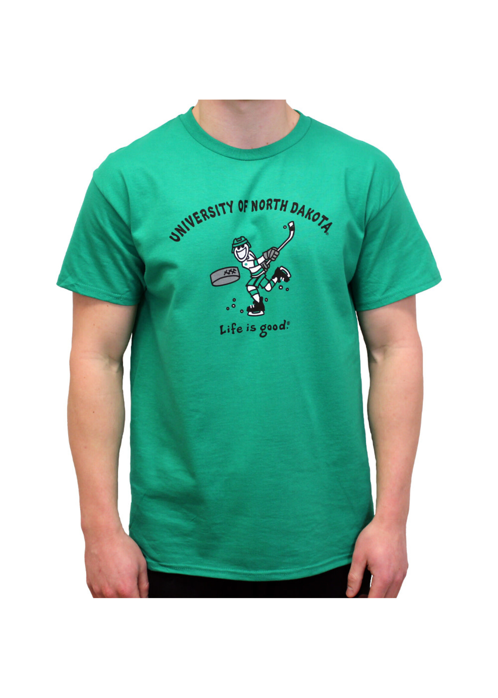 Blue 84 UND Hockey Life is Good  Slapper Tee