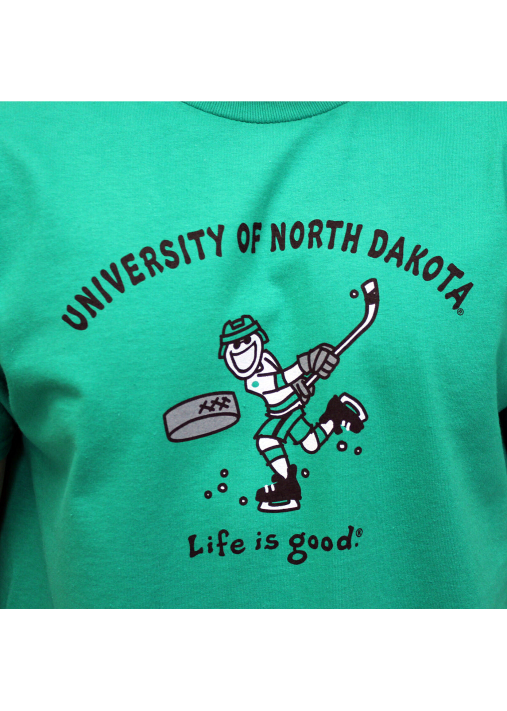 Blue 84 UND Hockey Life is Good  Slapper Tee