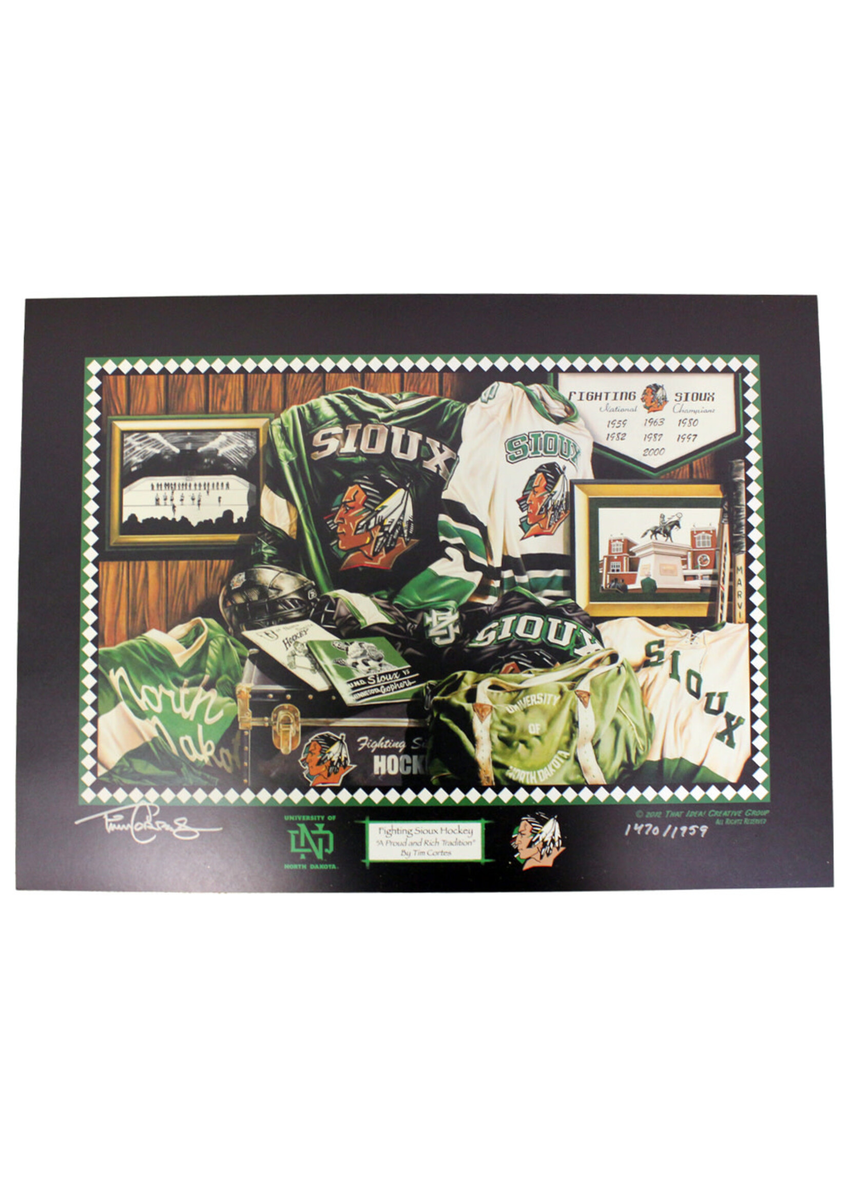 Sioux Hockey Print Premium