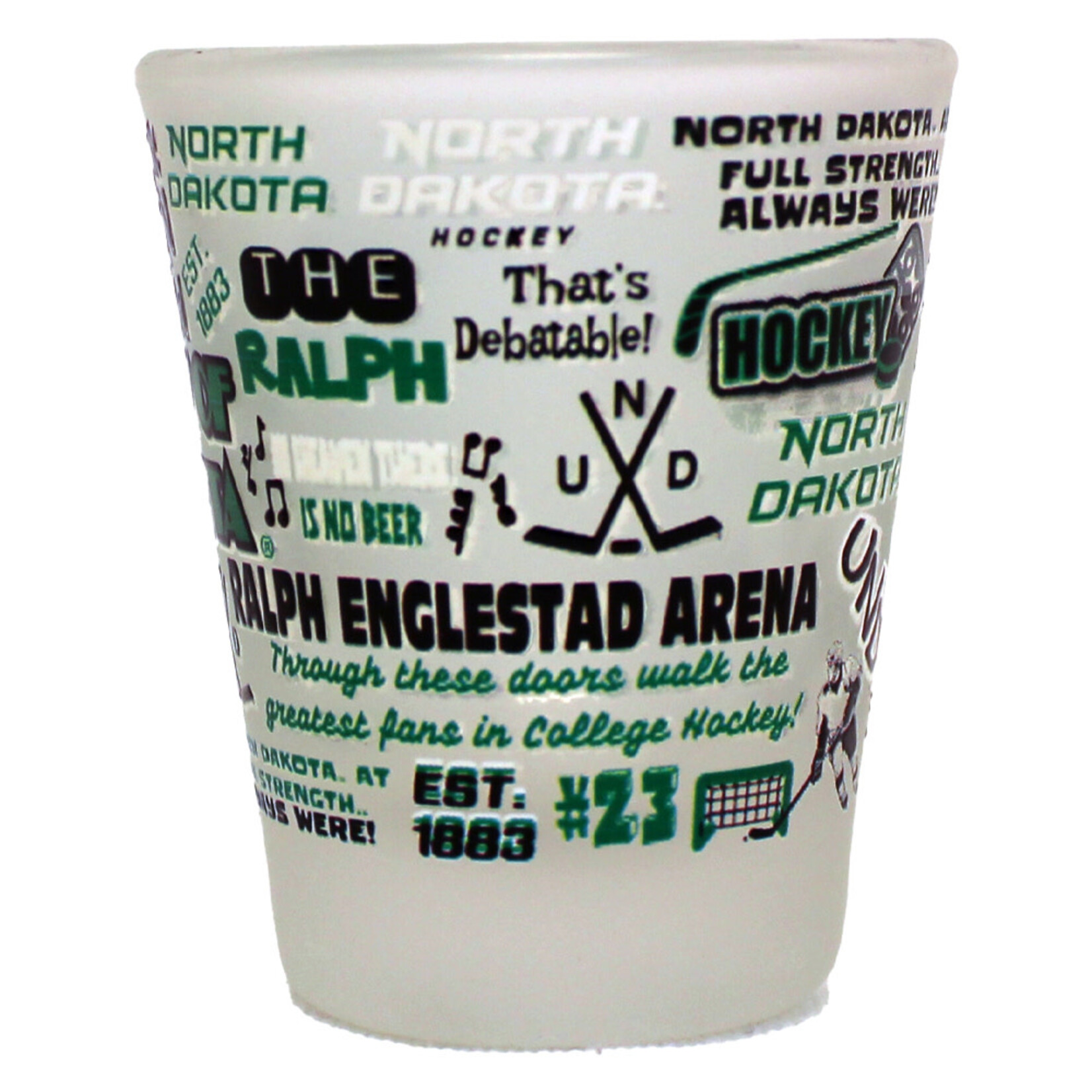 RFSJ Inc. Frosted University of North Dakota Shot Glass