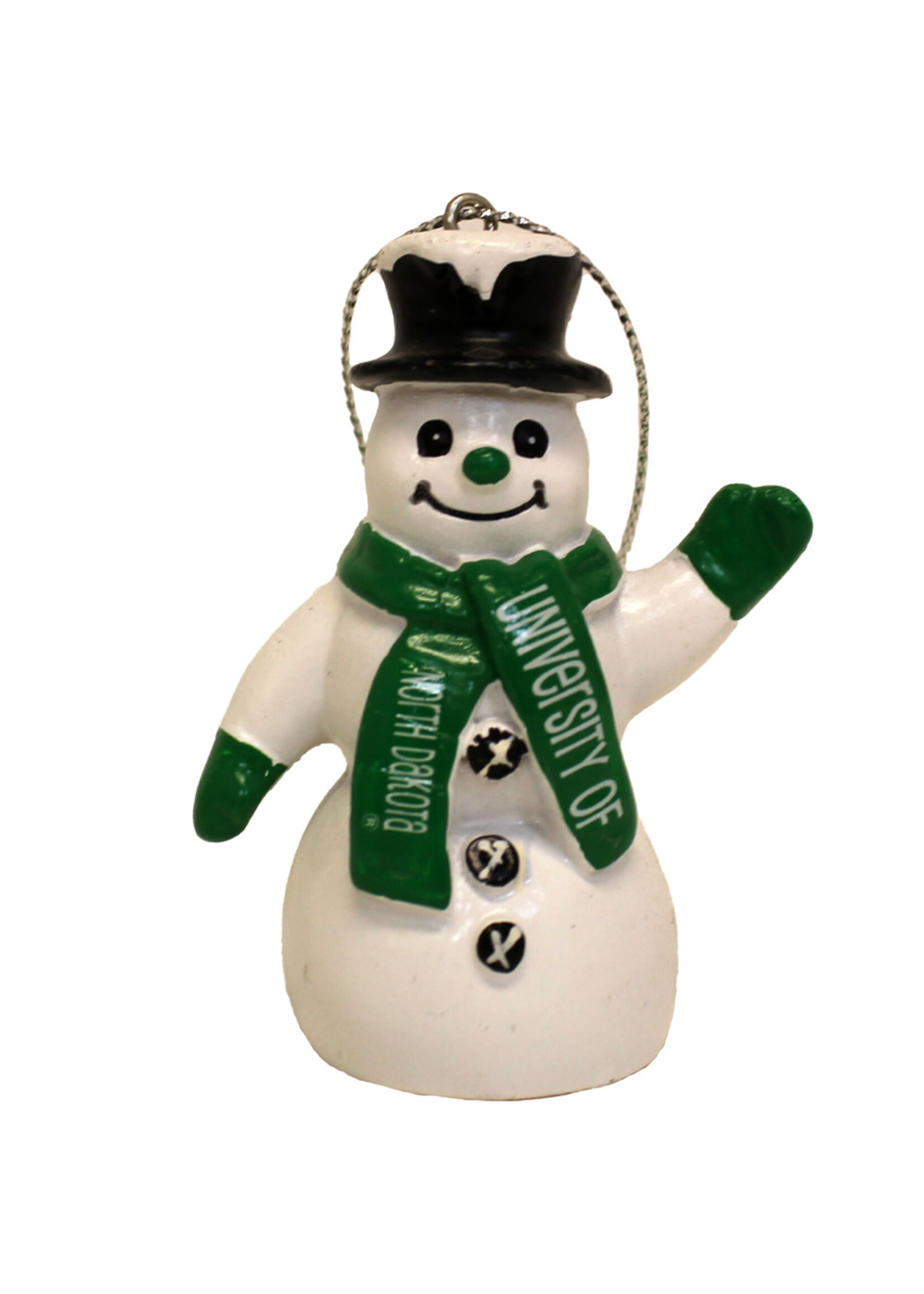 UND Scarf Snowman Ornament