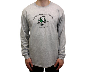 UND Hockey Life is Good Celly Long Sleeve Tee Sioux Shop at