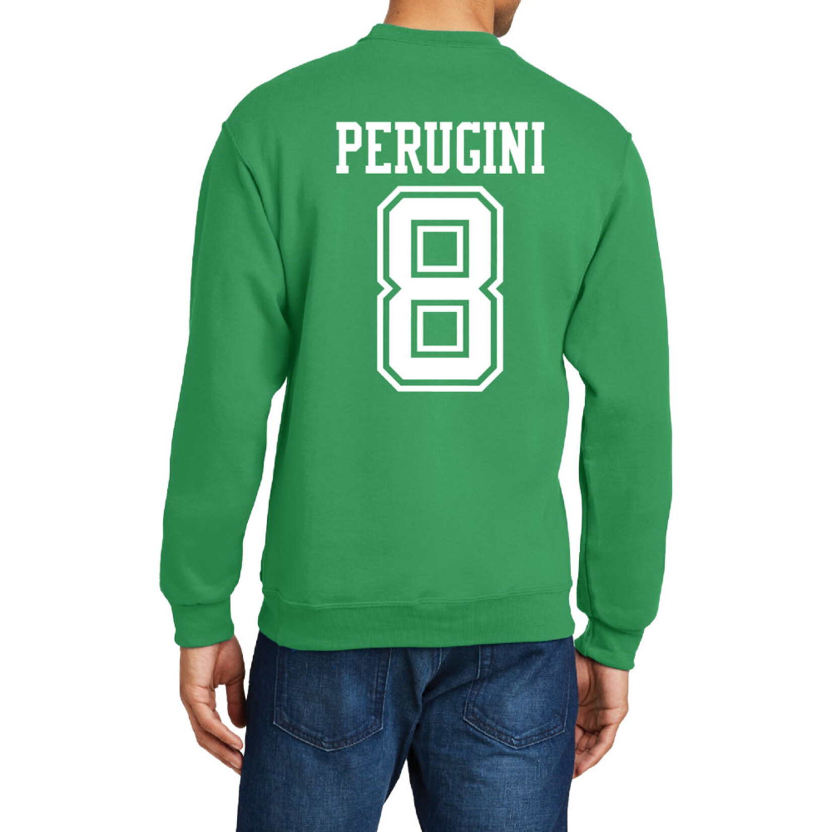 AHUNDYP #8 Lauren Perugini North Dakota Volleyball Sport Adult Crew