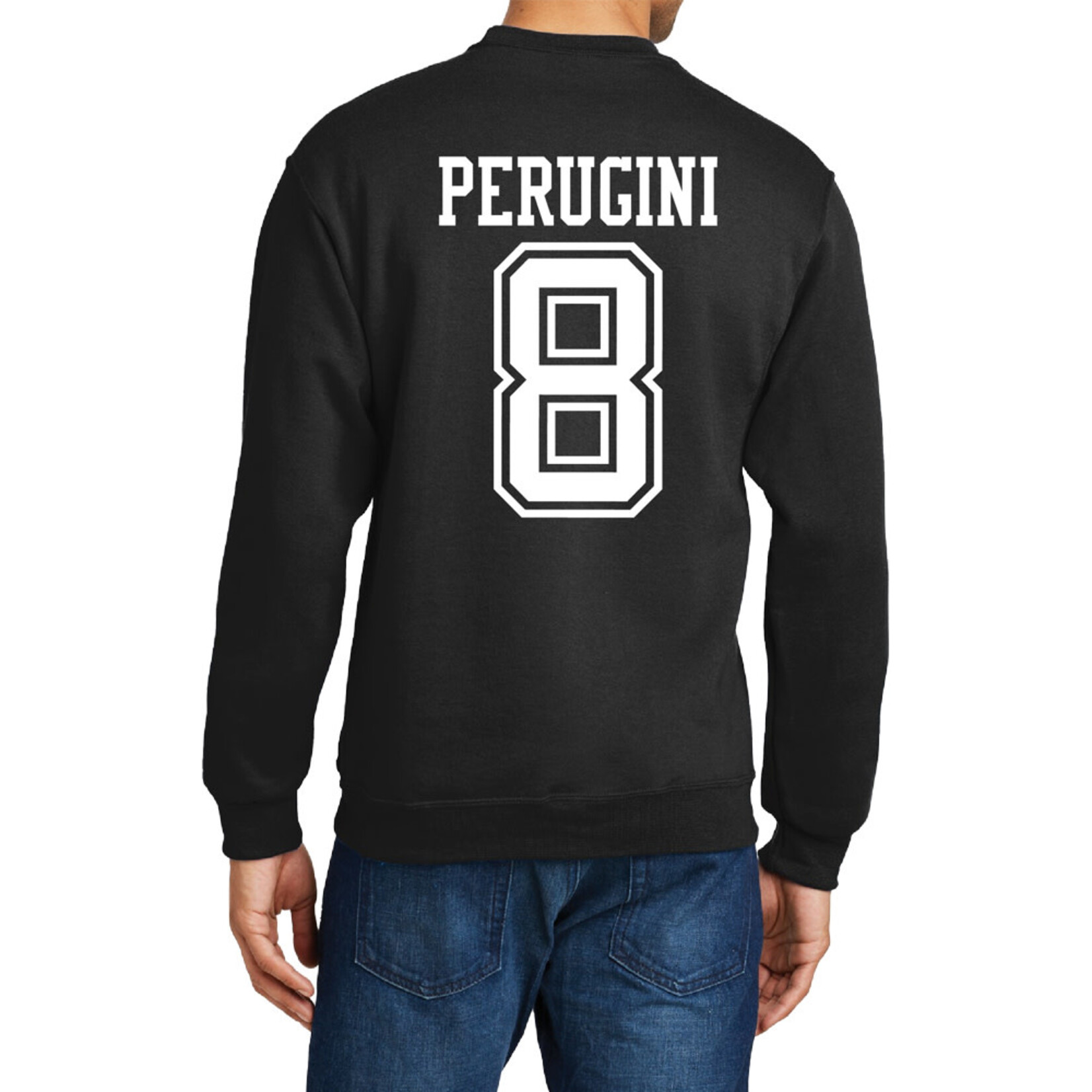 AHUNDYP #8 Lauren Perugini North Dakota Volleyball Sport Adult Crew
