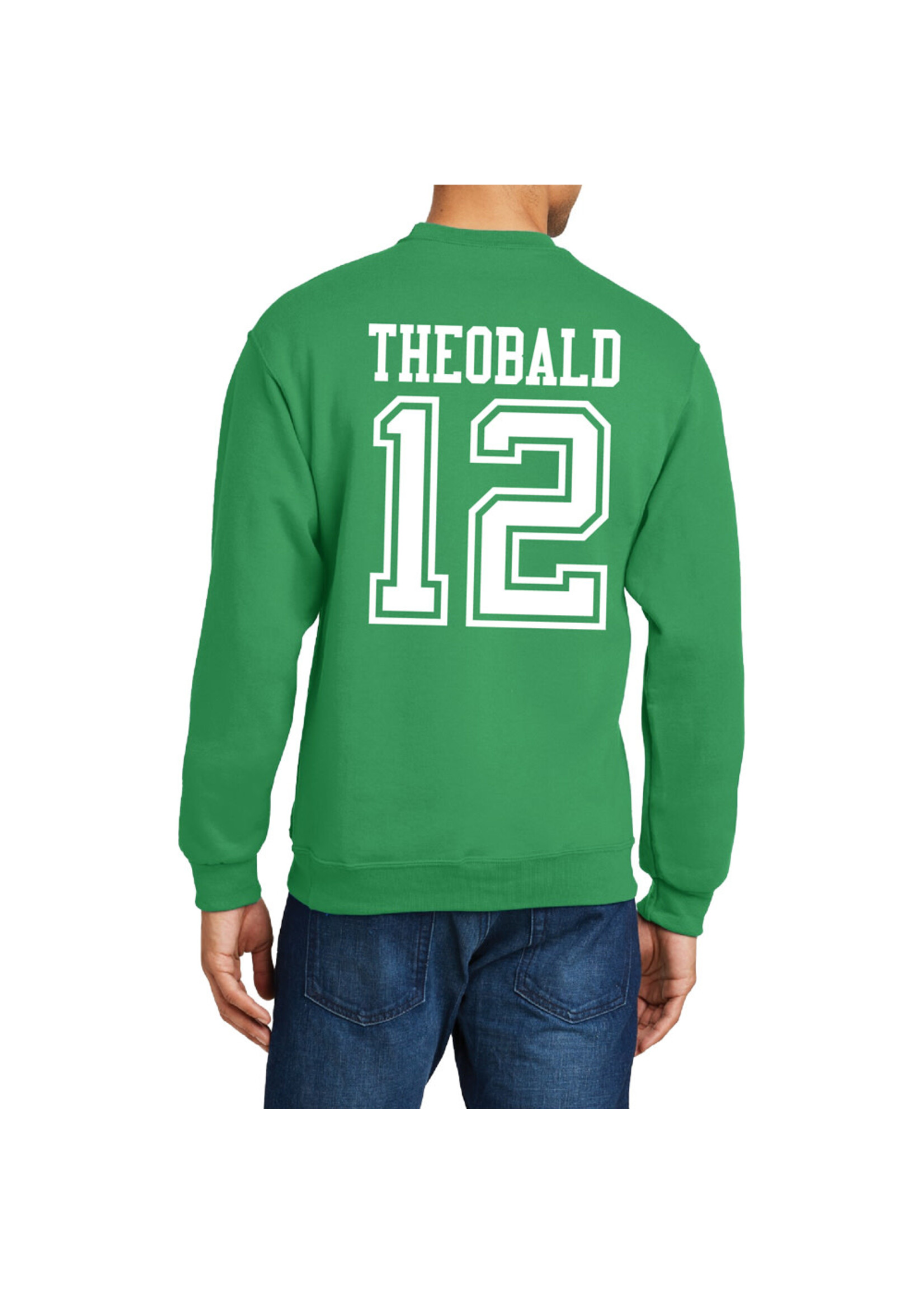 AHUNDYP #12 Henry Theobald North Dakota Football Sport Adult Crew