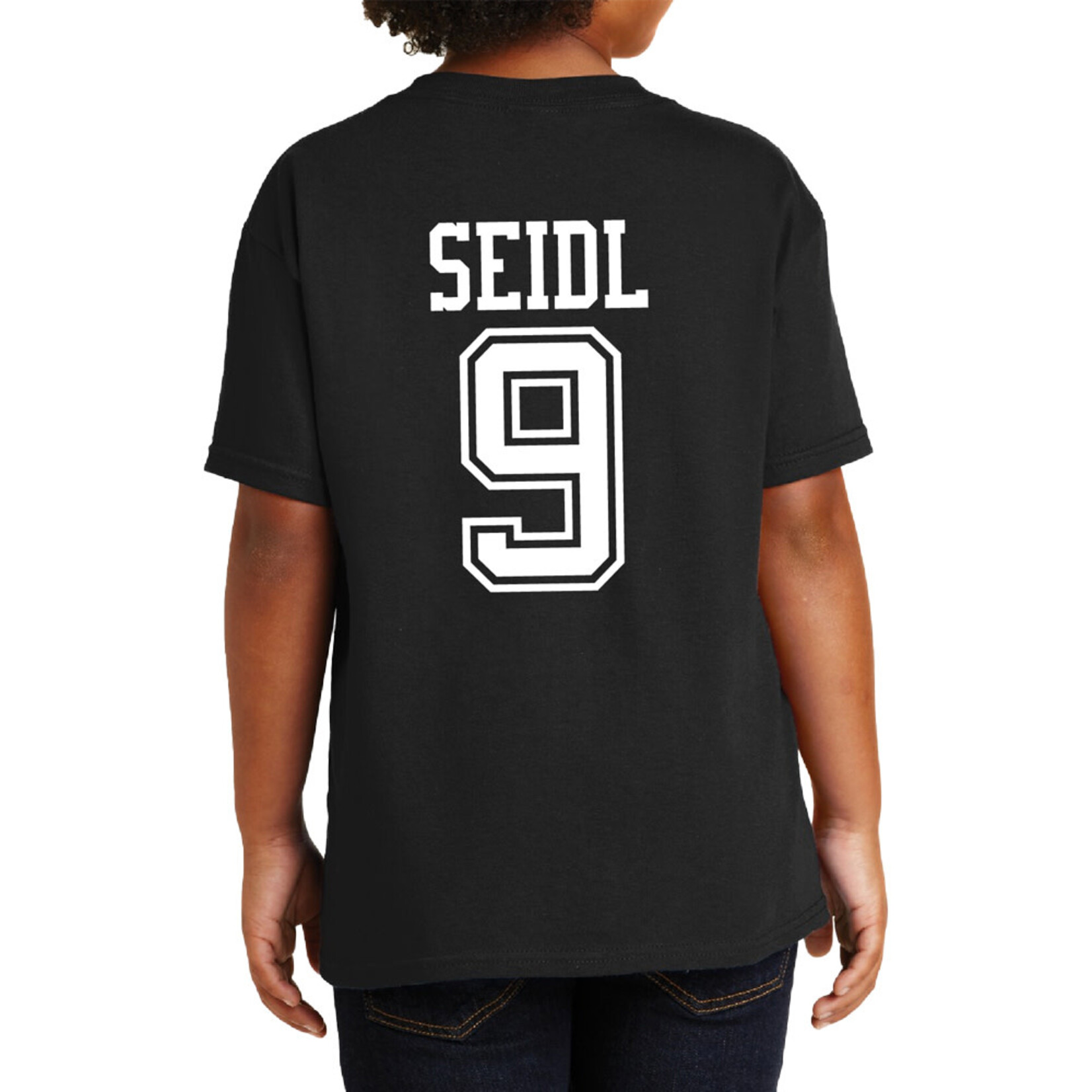 AHUNDYP #9 Sawyer Seidl North Dakota Football Youth Sport Tee