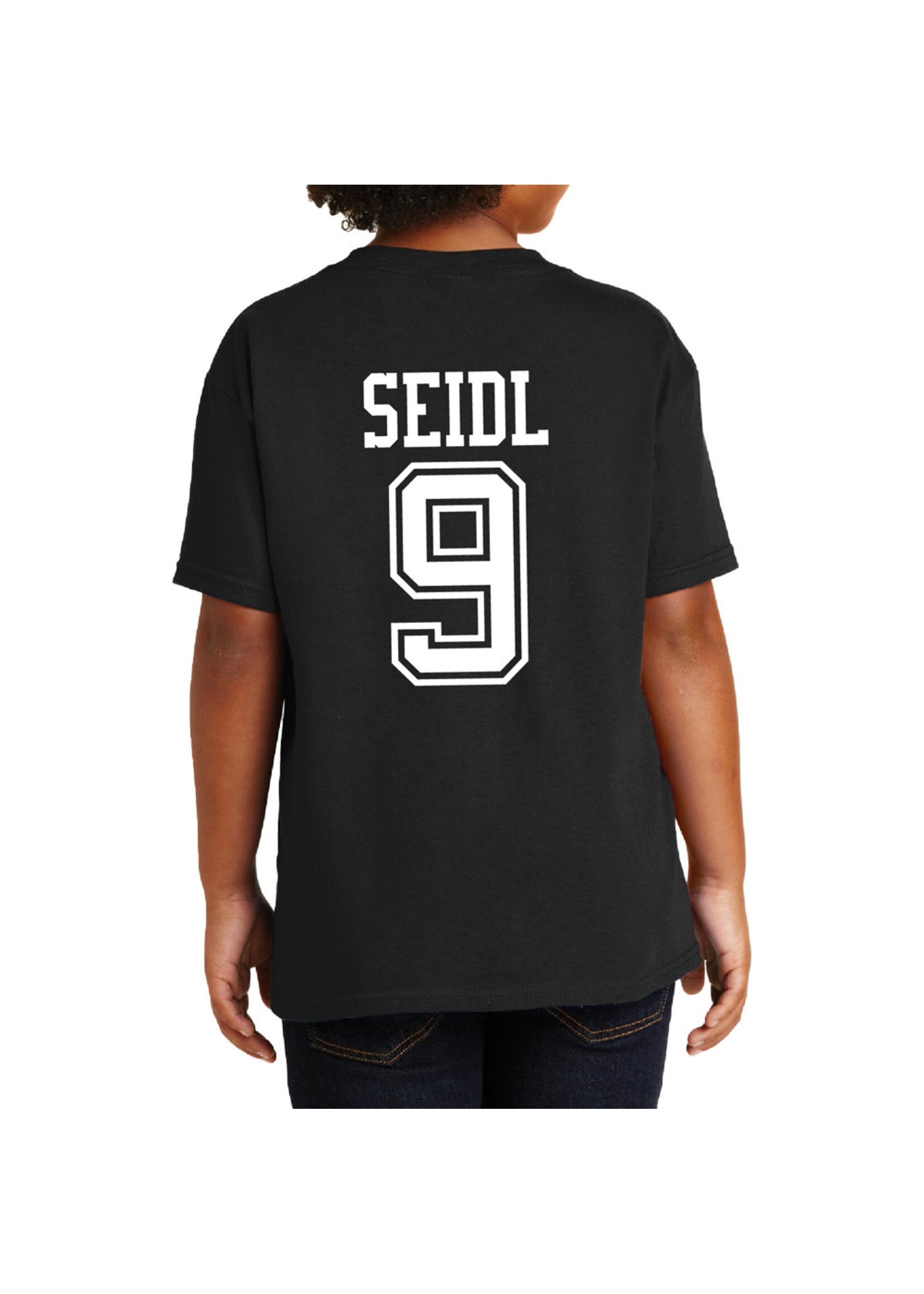 AHUNDYP #9 Sawyer Seidl North Dakota Football Youth Sport Tee