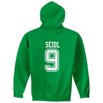 AHUNDYP #9 Sawyer Seidl North Dakota Football Sport Hood