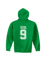 AHUNDYP #9 Sawyer Seidl North Dakota Football Sport Hood