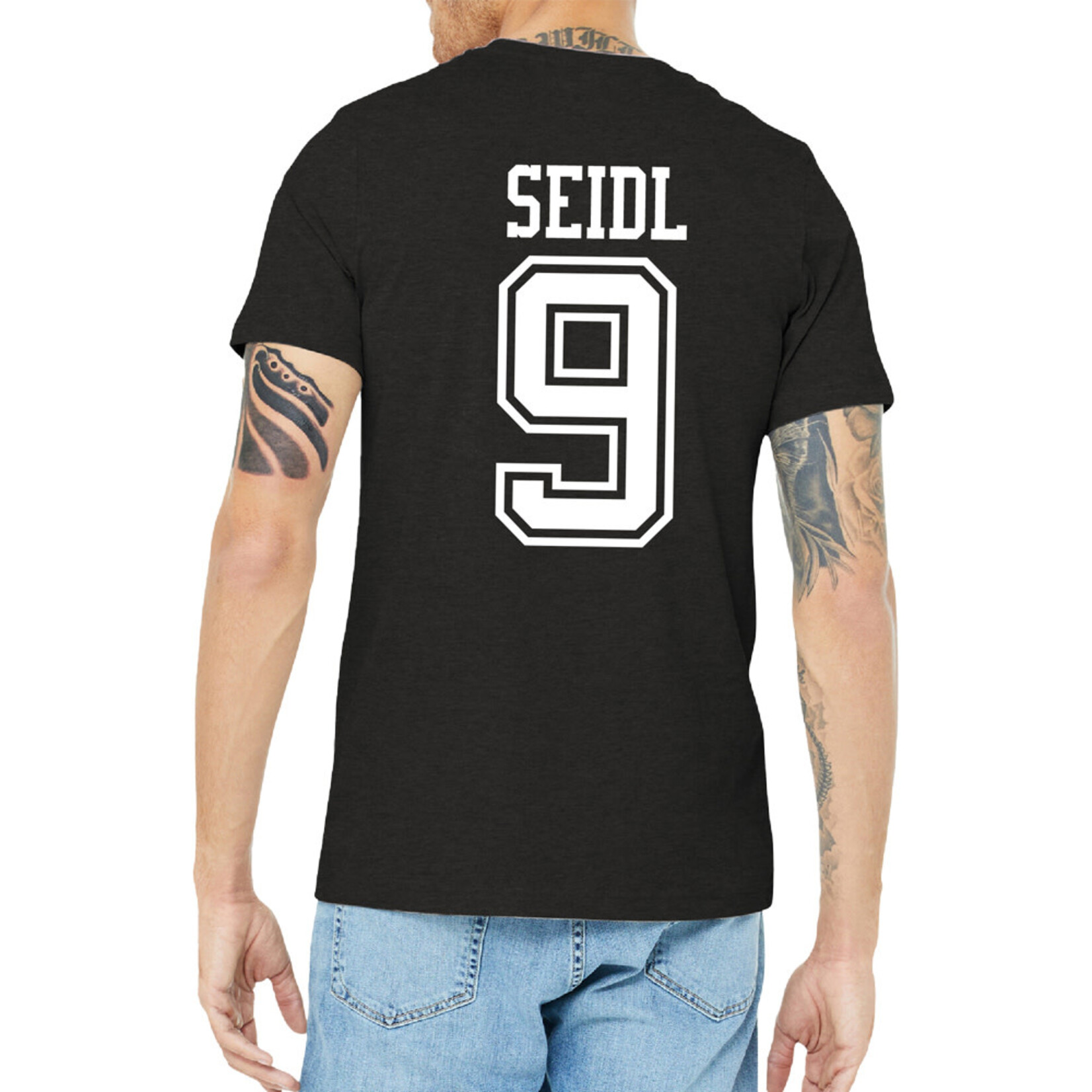 AHUNDYP #9 Sawyer Seidl North Dakota Football Sport Tee