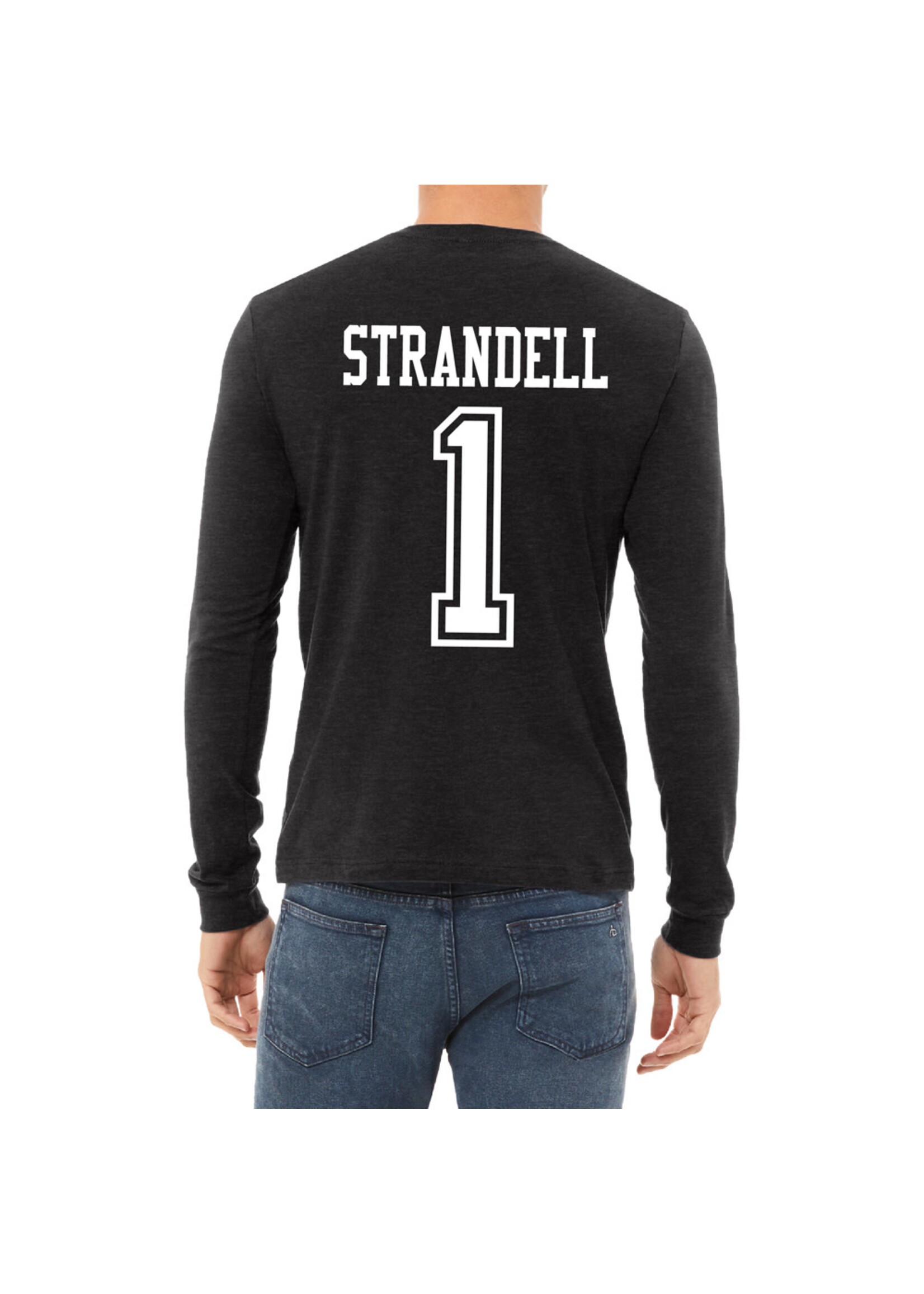 AHUNDYP #1 Sam Strandell North Dakota Football Sport Adult Long Sleeve