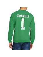 AHUNDYP #1 Sam Strandell North Dakota Football Sport Adult Crew AHUNDYP #1 Sam Strandell North Dakota Football Sport Adult Crew