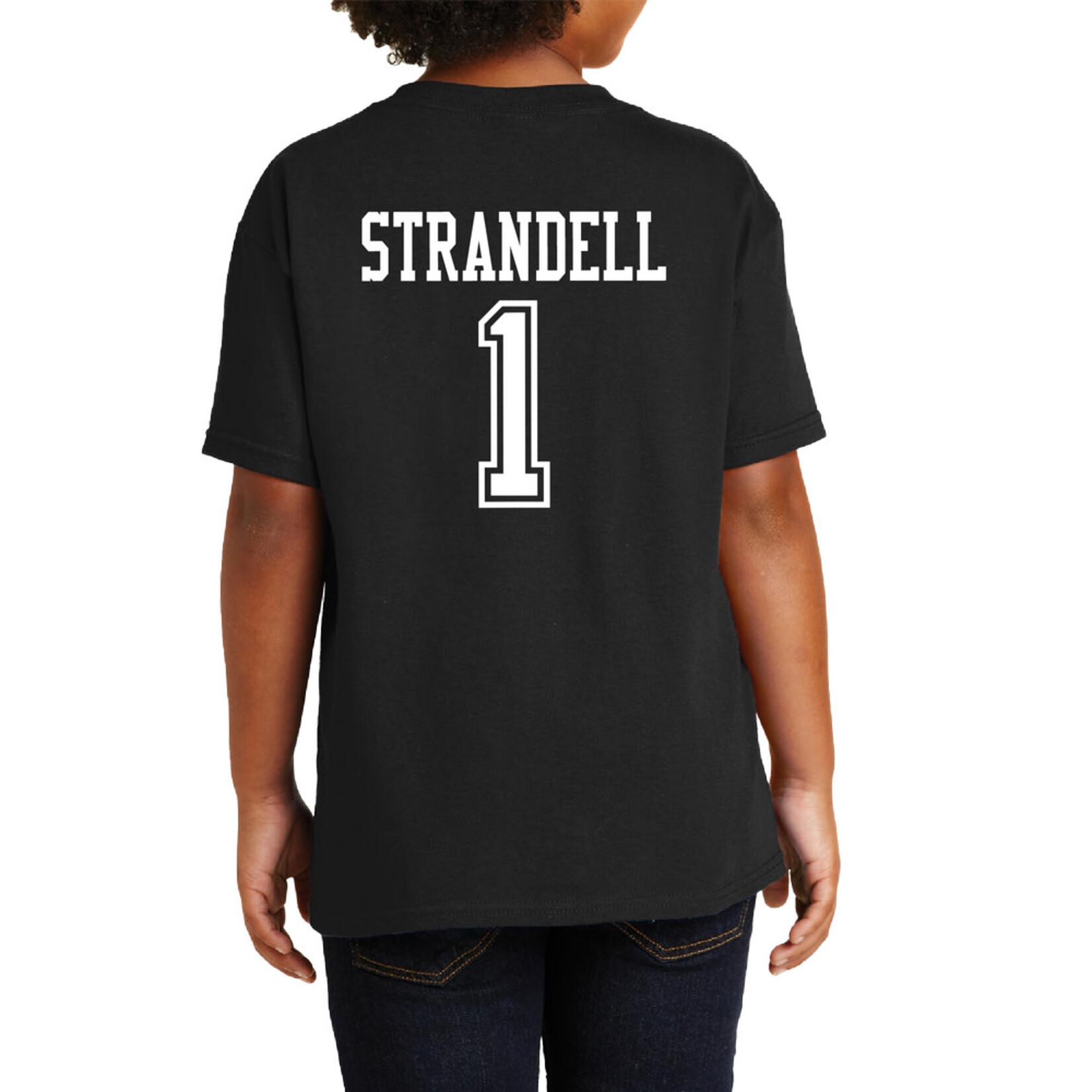 AHUNDYP #1 Sam Strandell North Dakota Football Youth Sport Tee