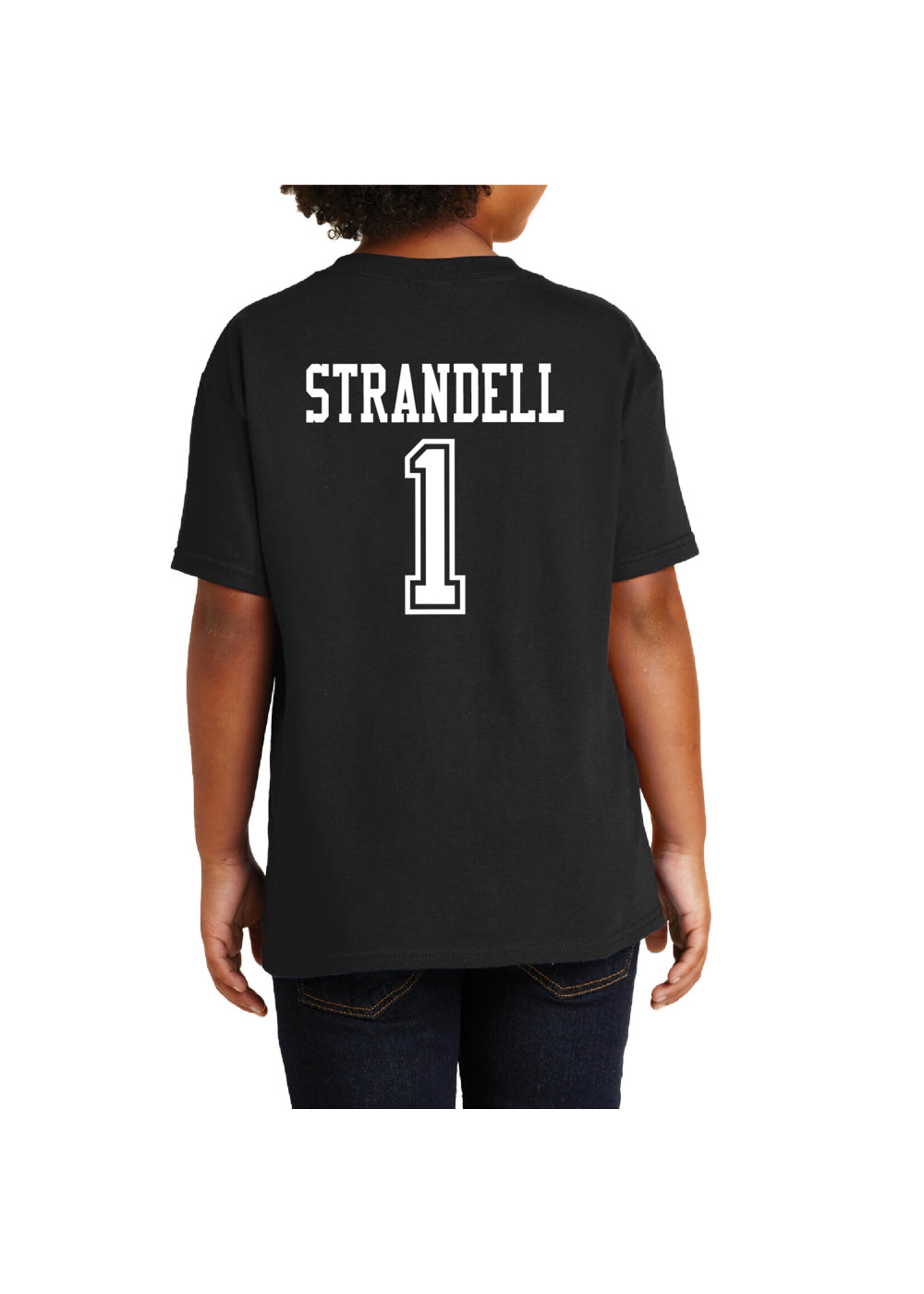 AHUNDYP #1 Sam Strandell North Dakota Football Youth Sport Tee