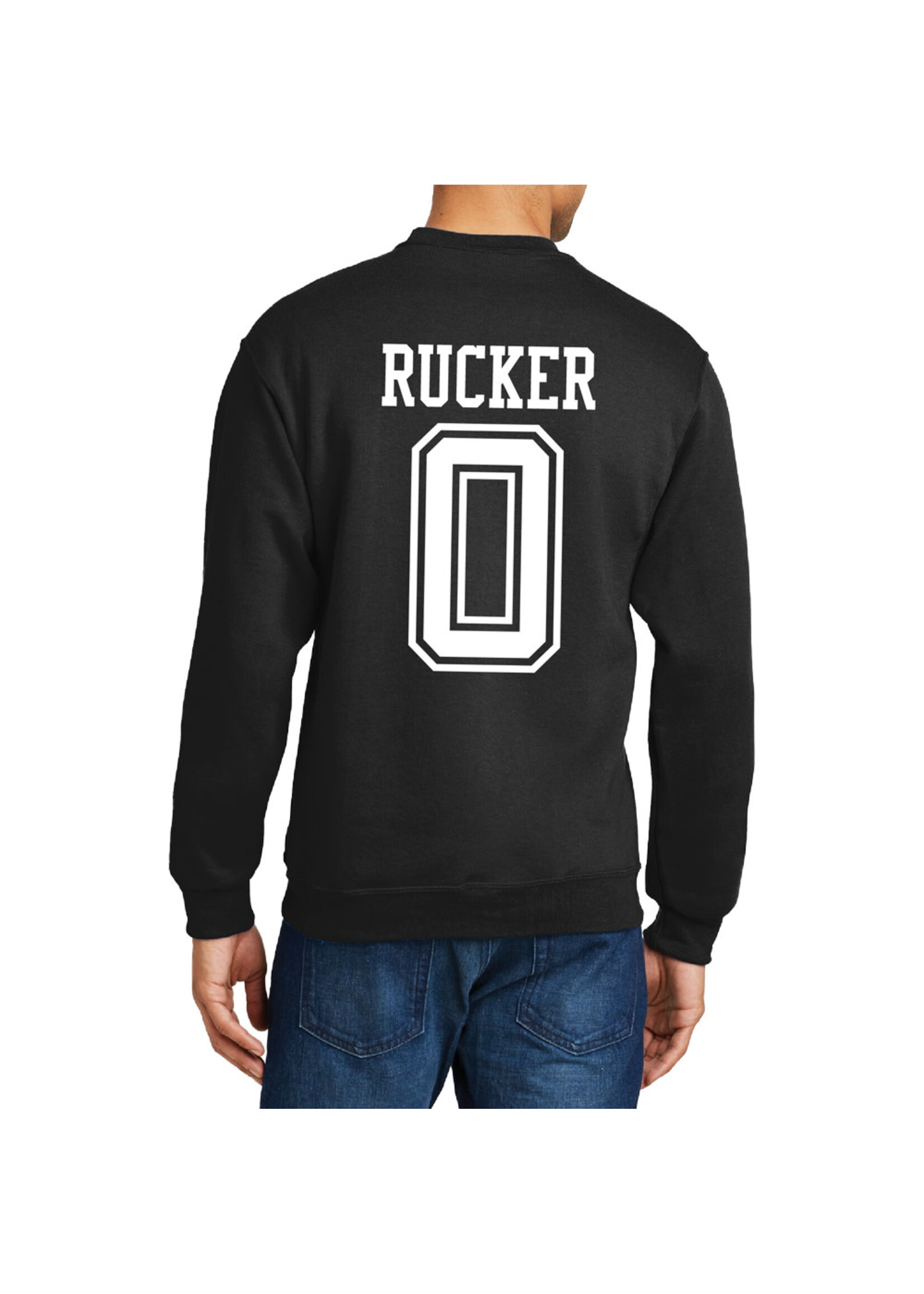 AHUNDYP #0 Lance Rucker North Dakota Football Sport Adult Crew