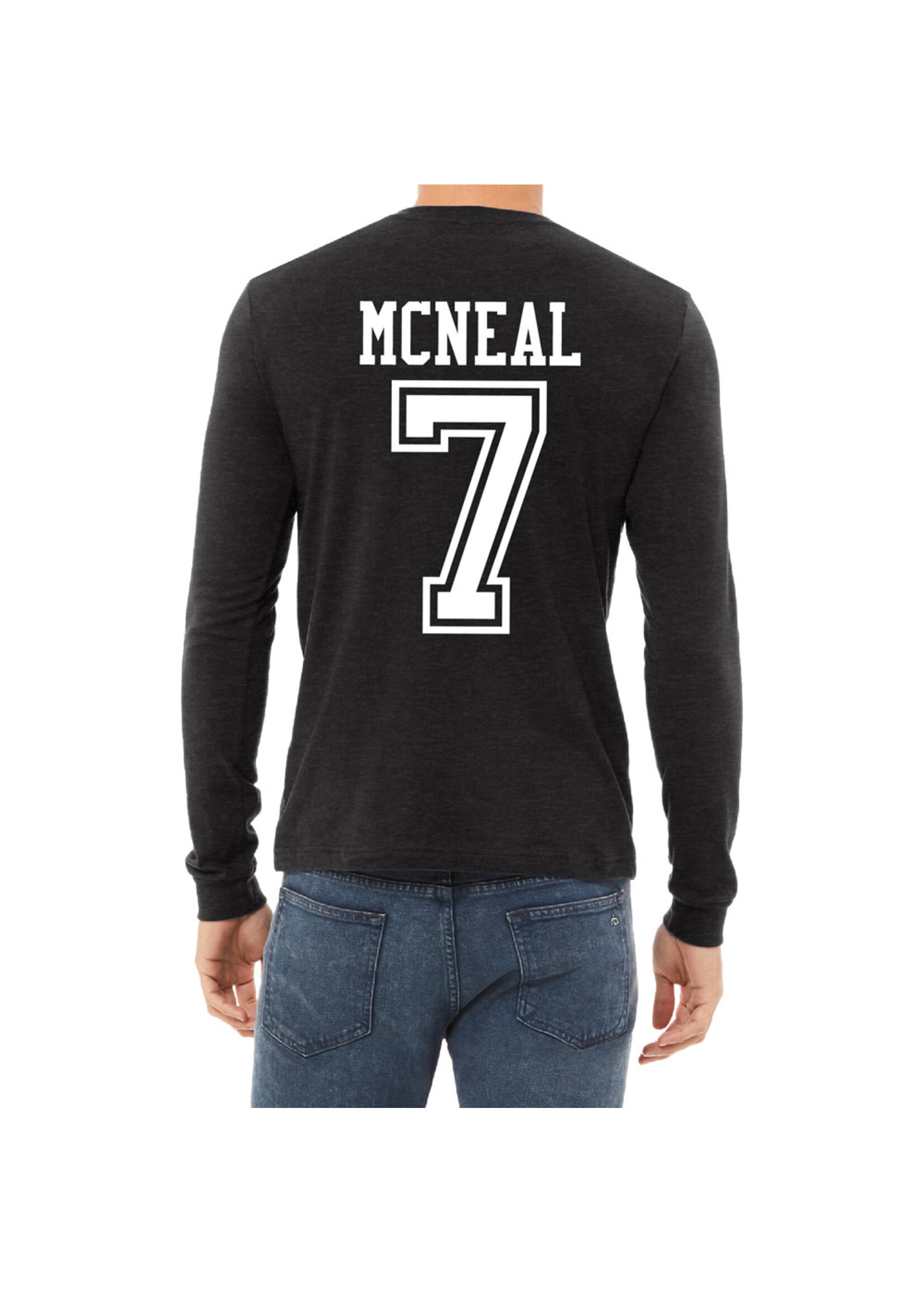 AHUNDYP #7 Malachi McNeal North Dakota Football Sport Adult Long Sleeve