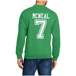 AHUNDYP #7 Malachi McNeal North Dakota Football Sport Adult Crew
