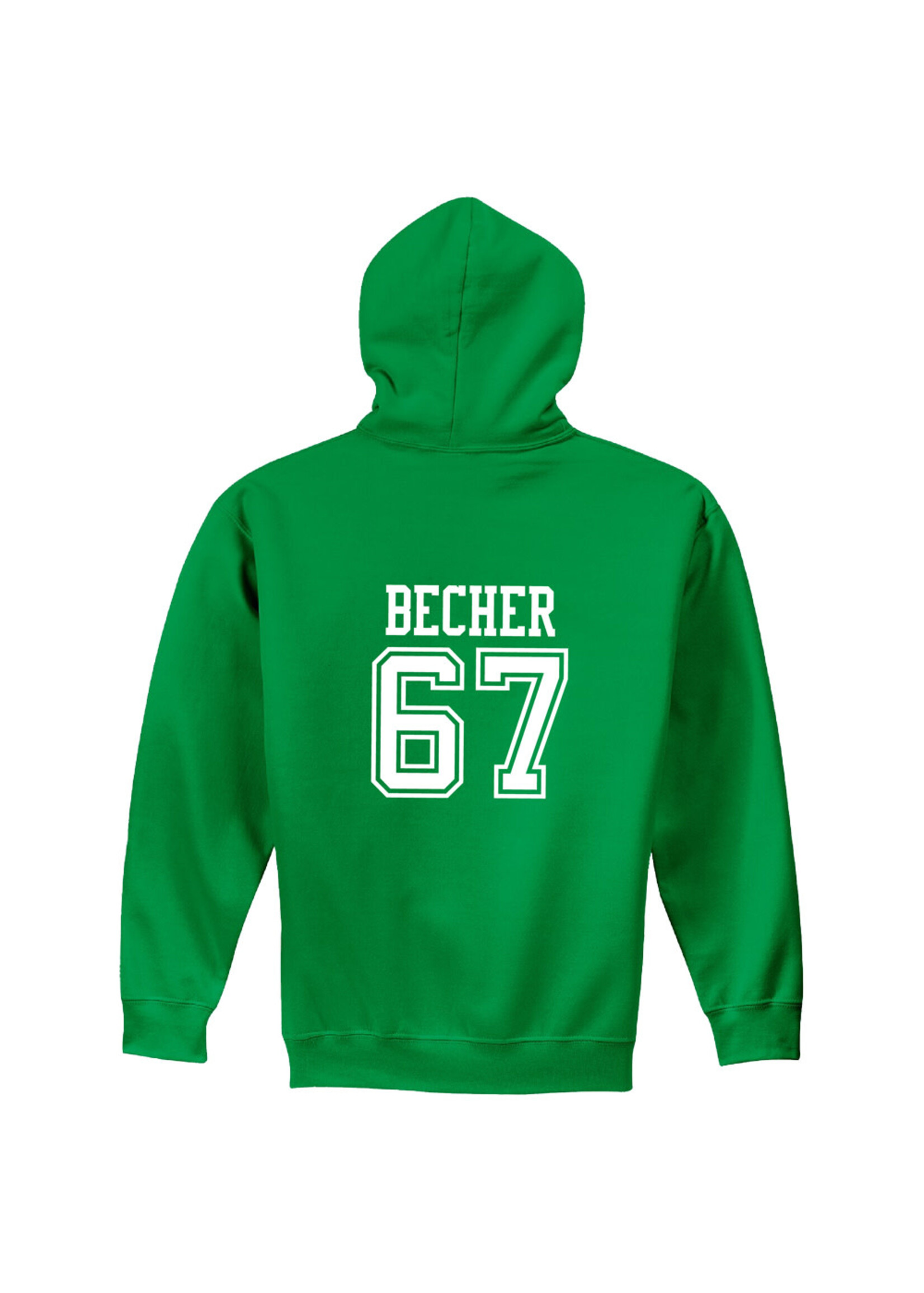 AHUNDYP #67 Liam Becher North Dakota Football Sport Youth Hood
