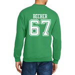 AHUNDYP #67 Liam Becher North Dakota Football Sport Adult Crew