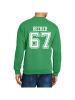 AHUNDYP #67 Liam Becher North Dakota Football Sport Adult Crew