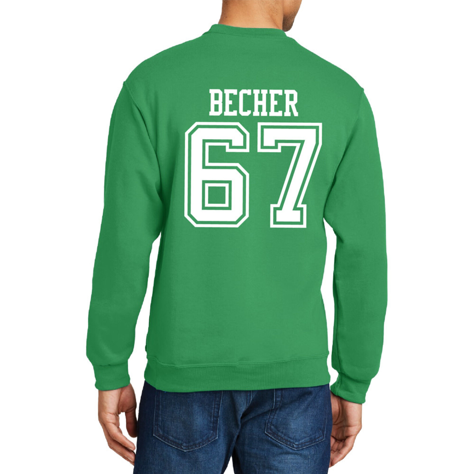 AHUNDYP #67 Liam Becher North Dakota Football Sport Adult Crew