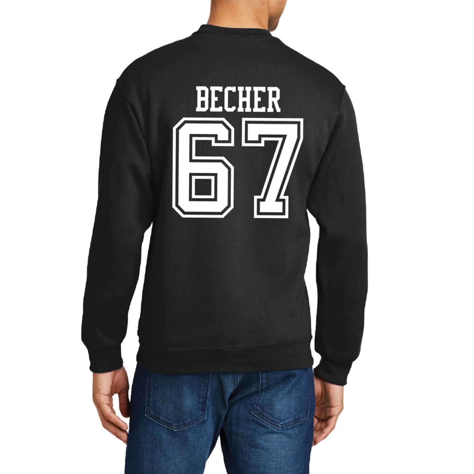 AHUNDYP #67 Liam Becher North Dakota Football Sport Adult Crew