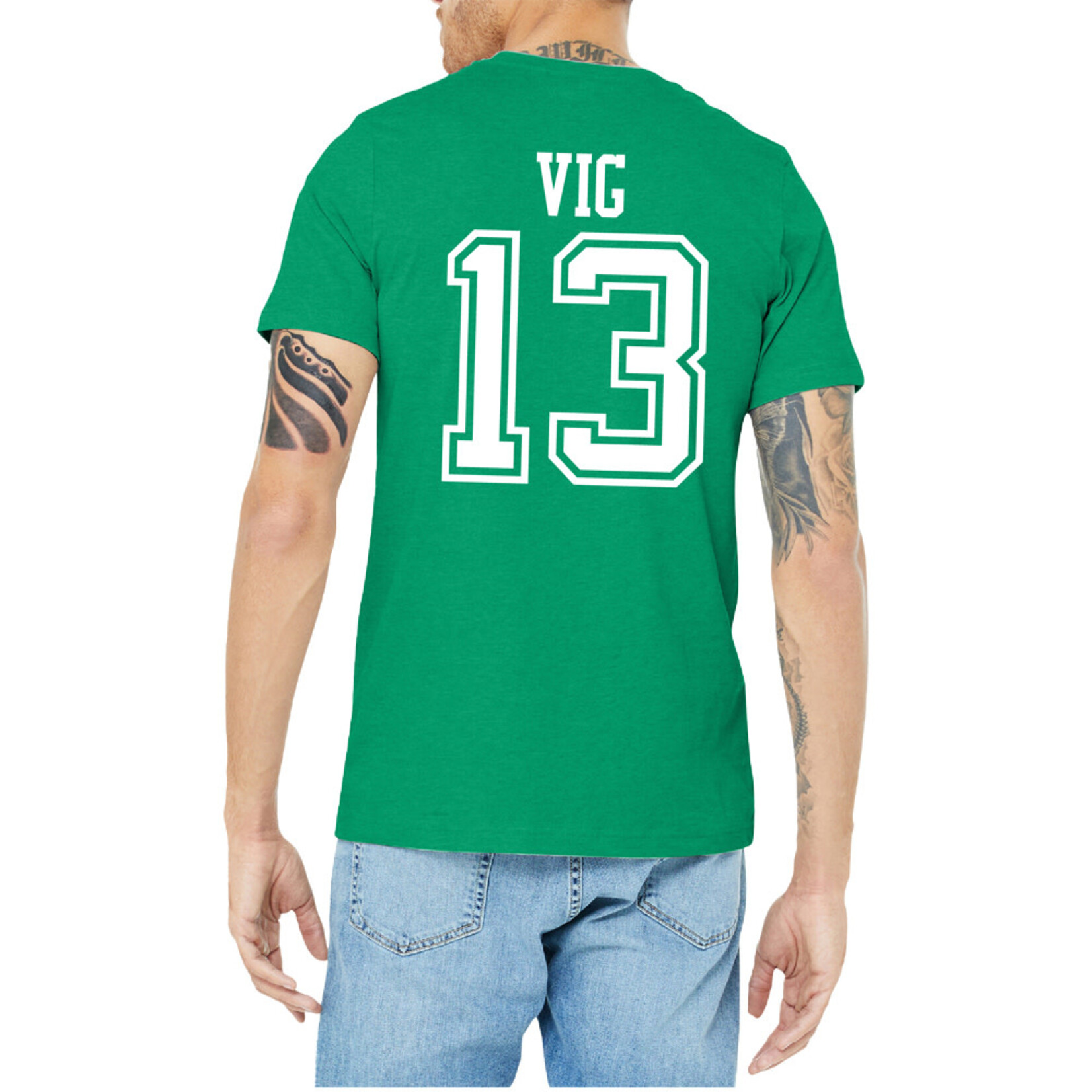 AHUNDYP #13 Kaden Vig North Dakota Football Sport Adult Tee