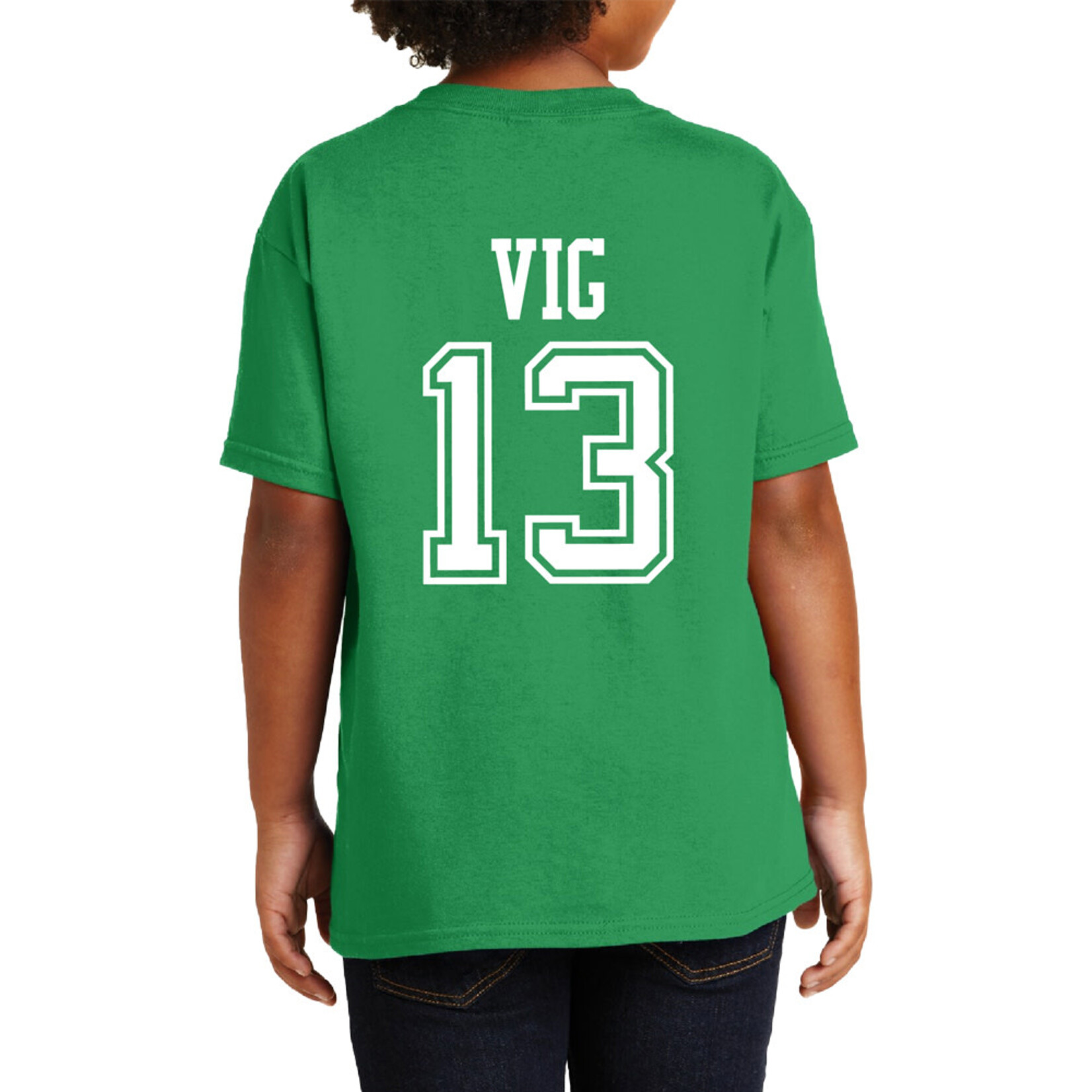 AHUNDYP #13 Kaden Vig North Dakota Football Sport Youth Tee
