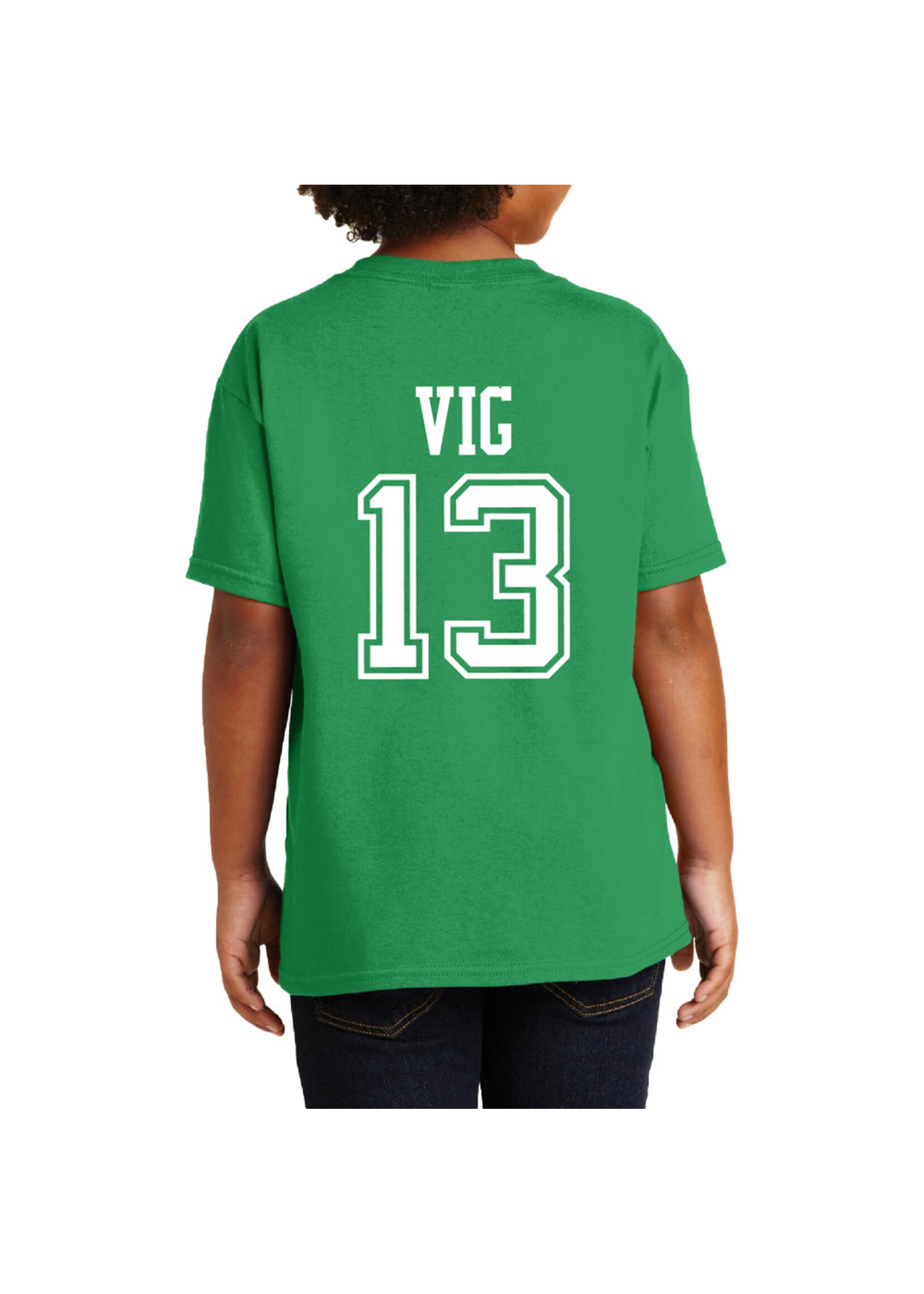 AHUNDYP #13 Kaden Vig North Dakota Football Sport Youth Tee