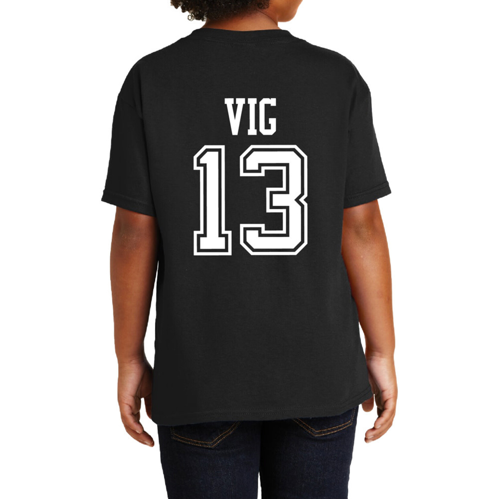 AHUNDYP #13 Kaden Vig North Dakota Football Sport Youth Tee