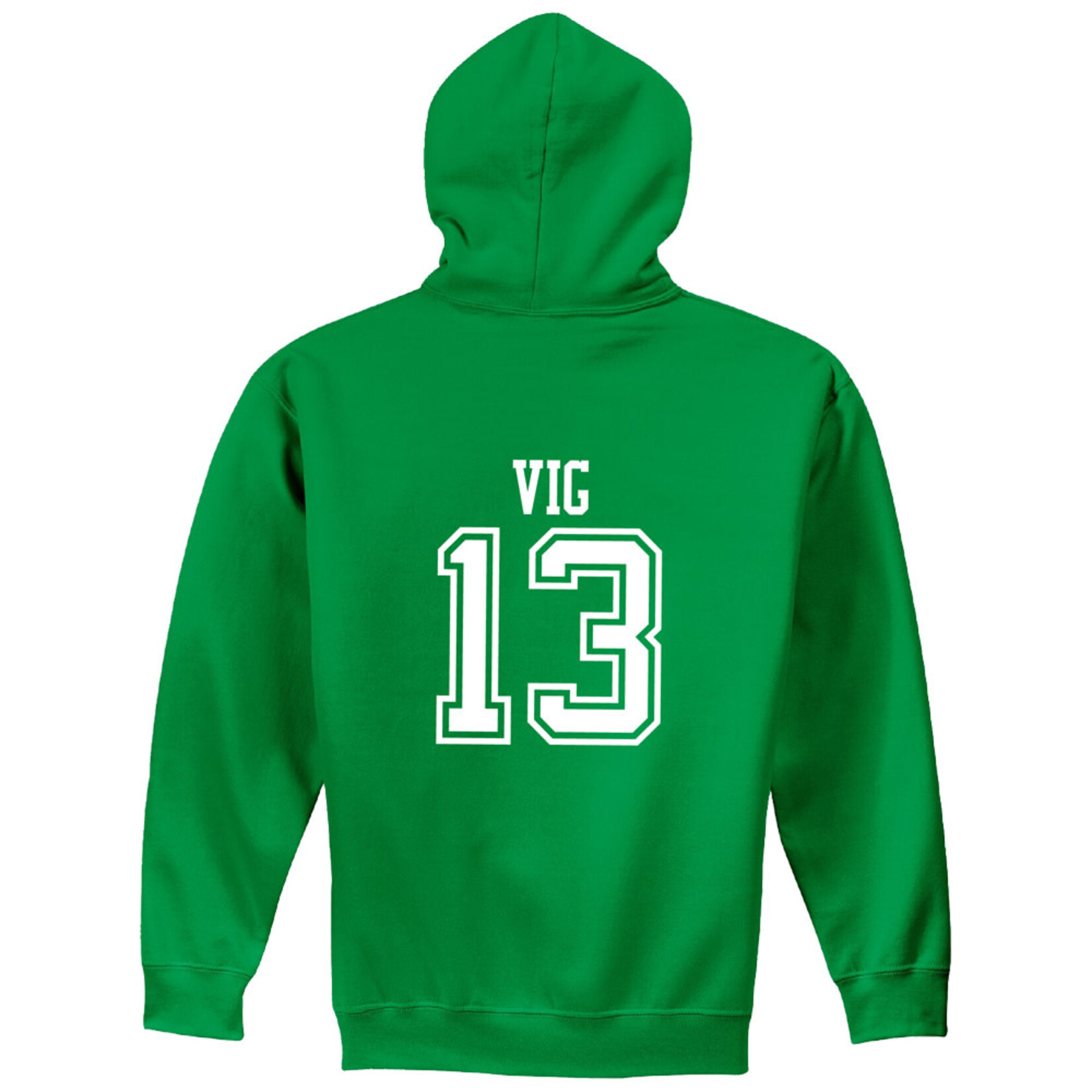 AHUNDYP #13 Kaden Vig North Dakota Football Sport Adult Hood