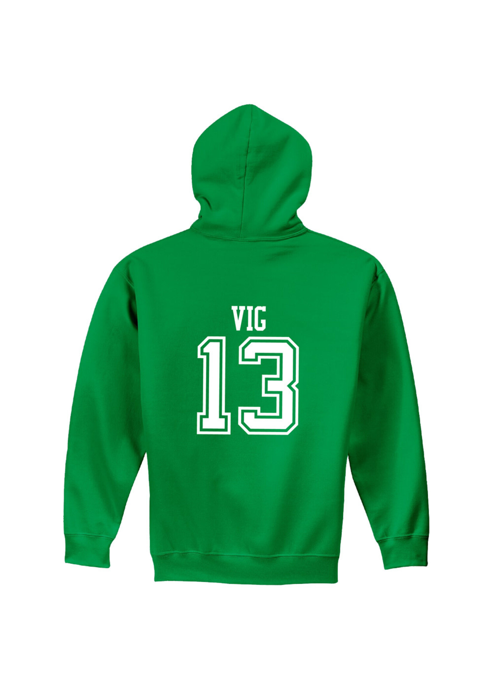 AHUNDYP #13 Kaden Vig North Dakota Football Sport Adult Hood